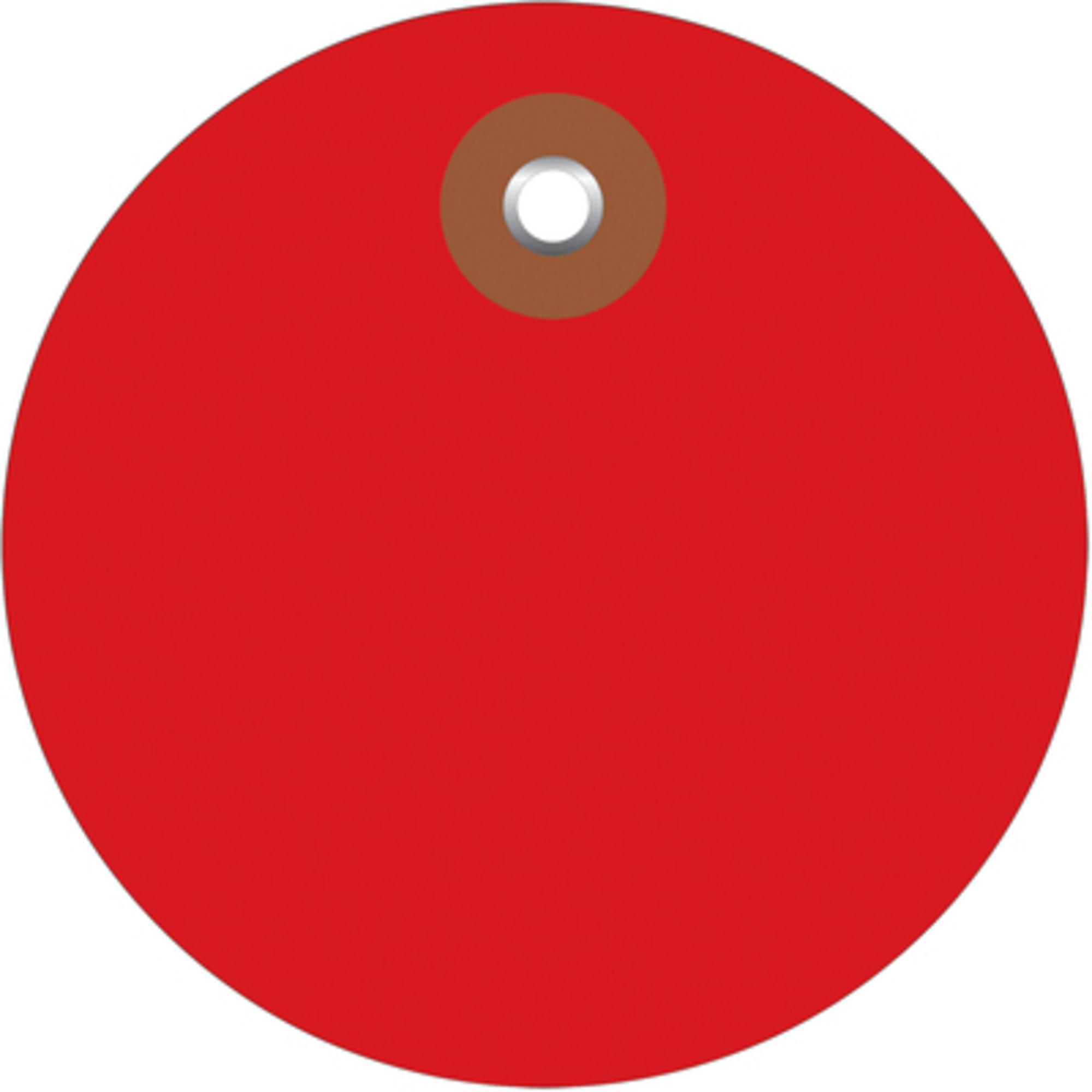 3in. Red Plastic Circle Tags 100/CS, Model# G26077