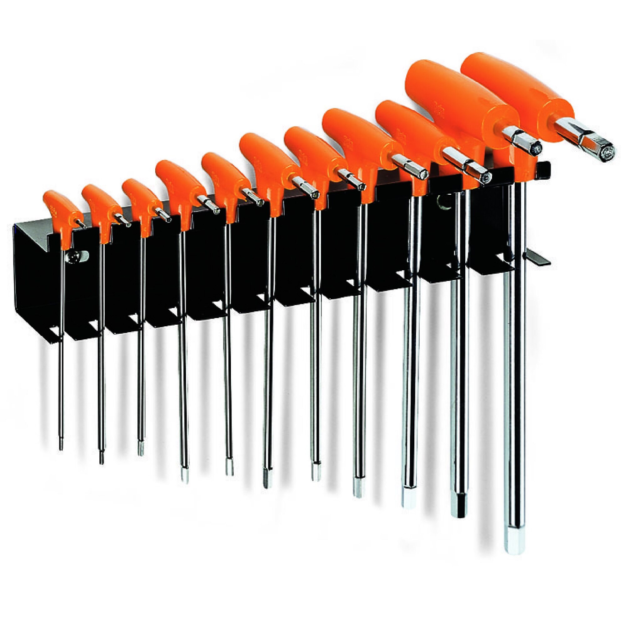 Beta, High Torque T-Handle Hex Key Wrenches, 2mm-10mm, Pieces (qty.) 11 Model# 96T/SP11