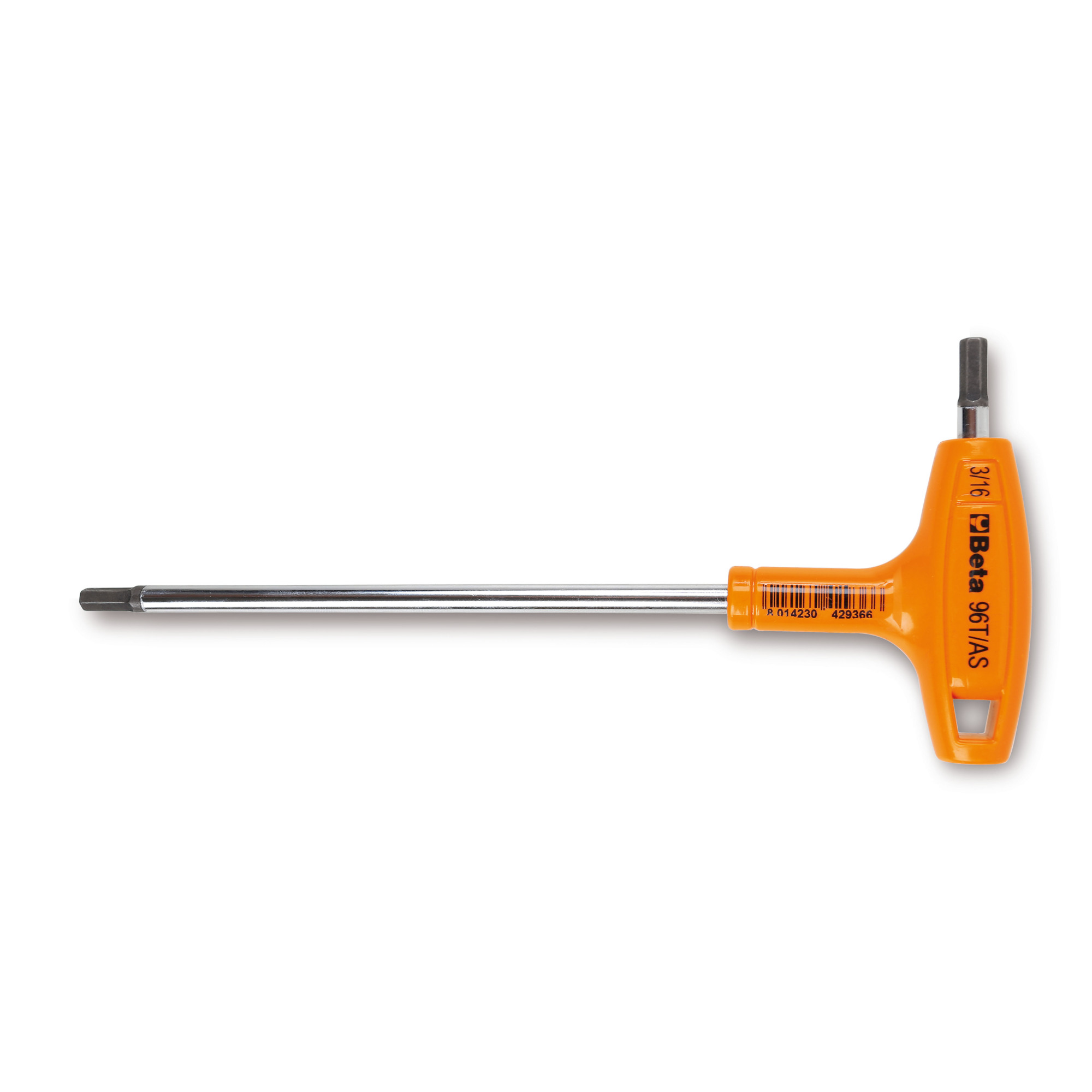 Beta, 1/4in. High Torque T-Handle Hex Key Wrench, Pieces (qty.) 1 Model# 96T-AS 1/4
