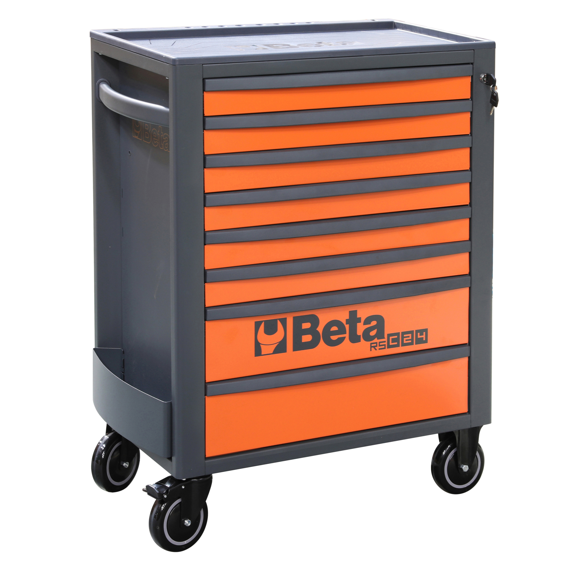 Beta RSC24 29.13-in W x 38.15-in H 8-Drawer Steel Rolling Tool Cabinet (Orange) Beta RSC24 29.13-in W x 38.15-in H 8-Drawer Steel Rolling Tool Cabinet (Orange)