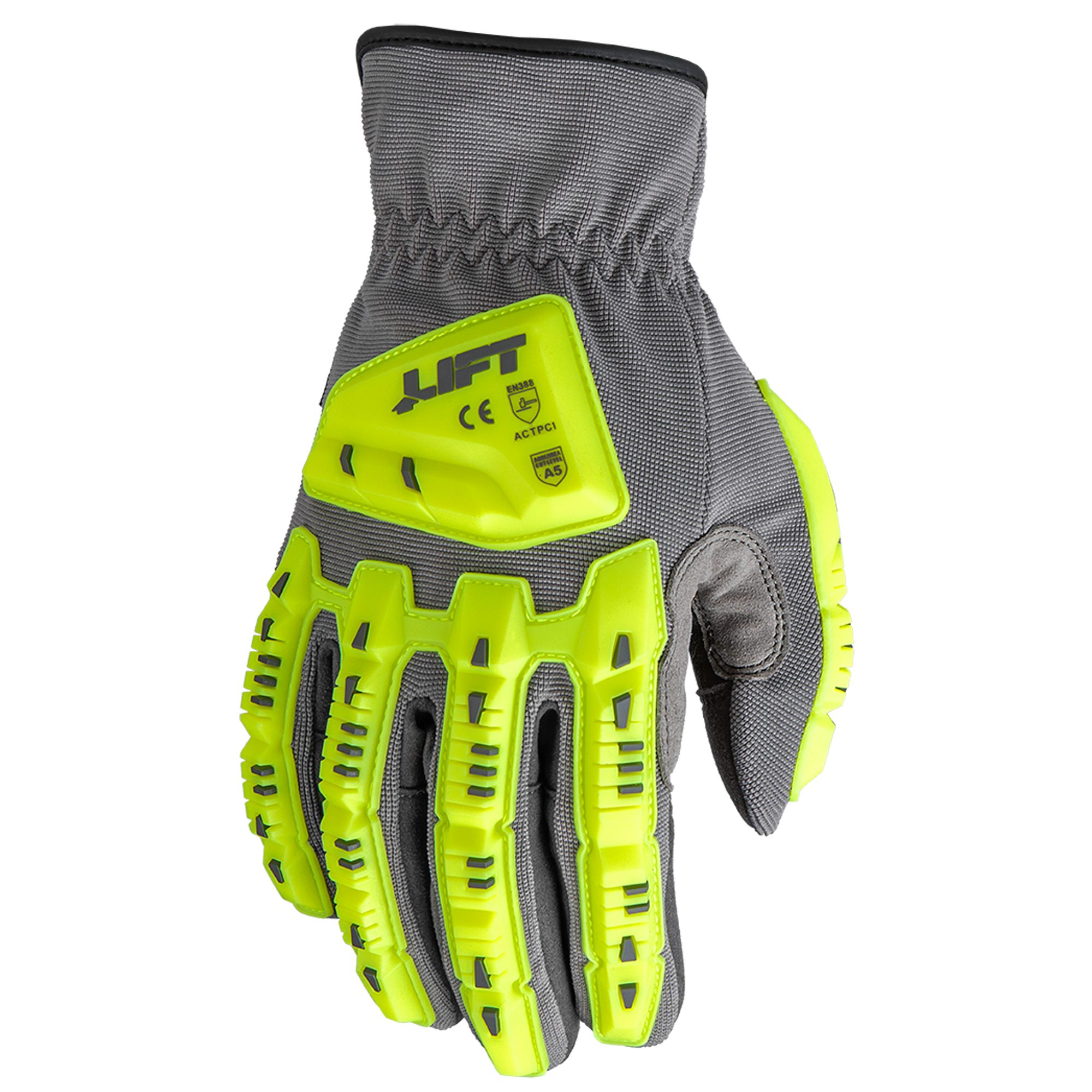 LIFT Safety SDS-1250 Impact Glove (Green/Grey Synthetic)