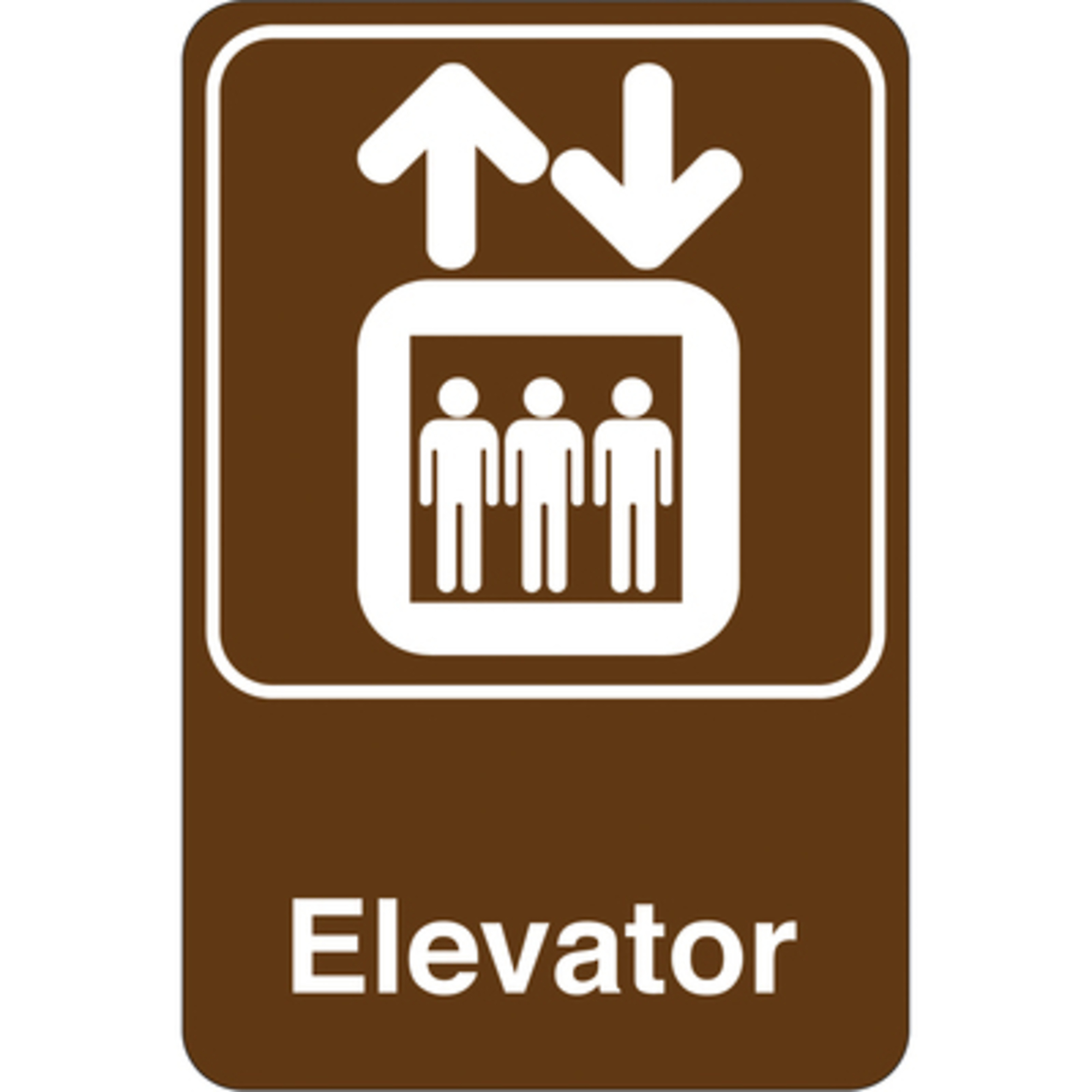 Elevator 9 x 6in. FS 1/CS, Sign Message Elevator, Height 6 in, Width 9 in, Model# SN408