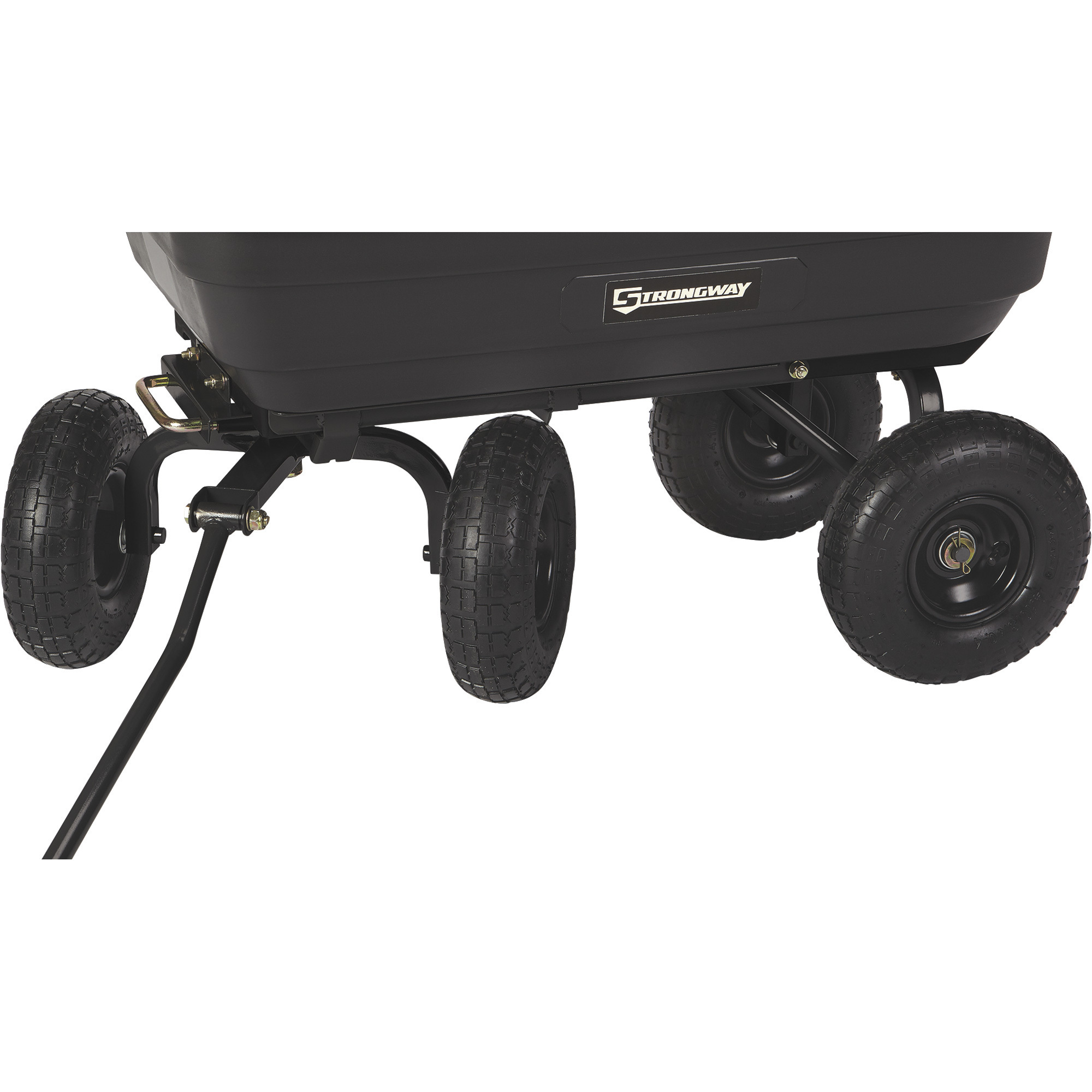 Gorilla Carts GOR4PS Poly Dump Cart, Multi-Purpose Garden Wagon with Steel  Frame, 4 cu ft, 600 lb Capacity, Black