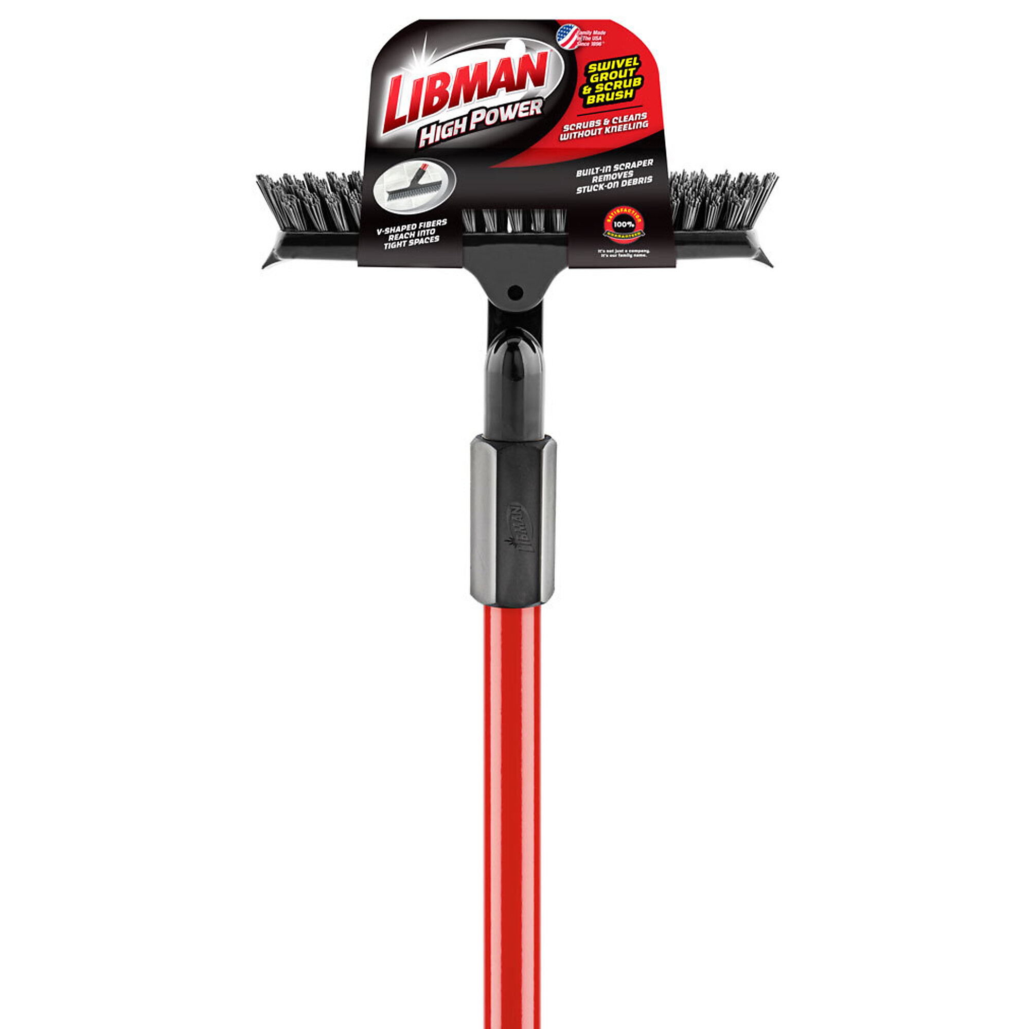 Libman Commercial, Swivel Grout Scrub Brush 6PK, Width 9.5 in, Included (qty.) 6 Model# 1559 6PK