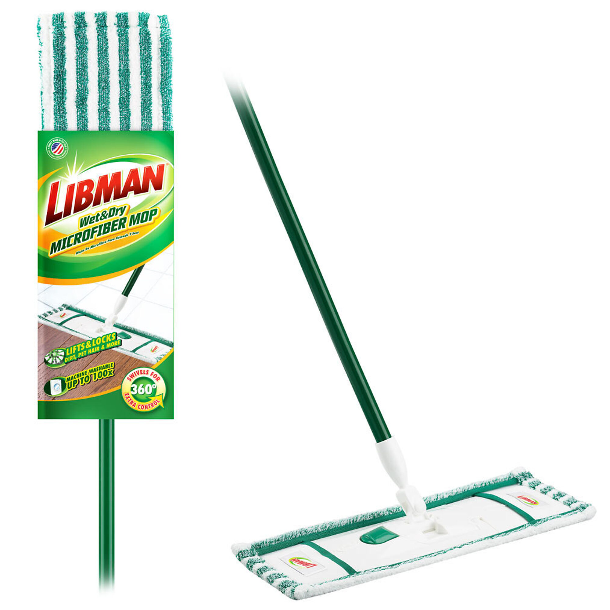 Libman, Wet Dry Microfiber Mop 6PK, Width 6.75 in, Included (qty.) 6 Model# 117 6PK