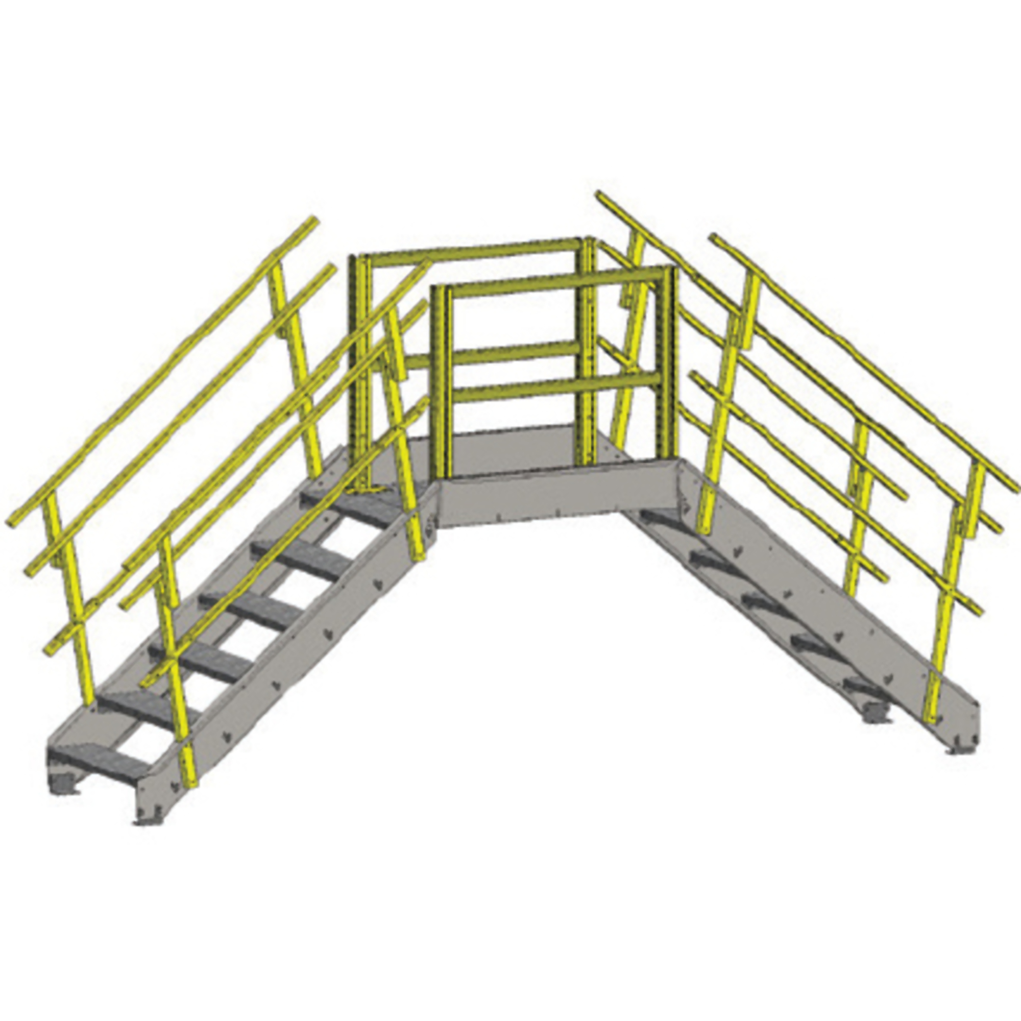 Equipto, CROSS OVER BRIDGE, 36.5in.OA w/ 6 ST, Clearance Height 66 in, Capacity 350 lb, Model# 1724B06