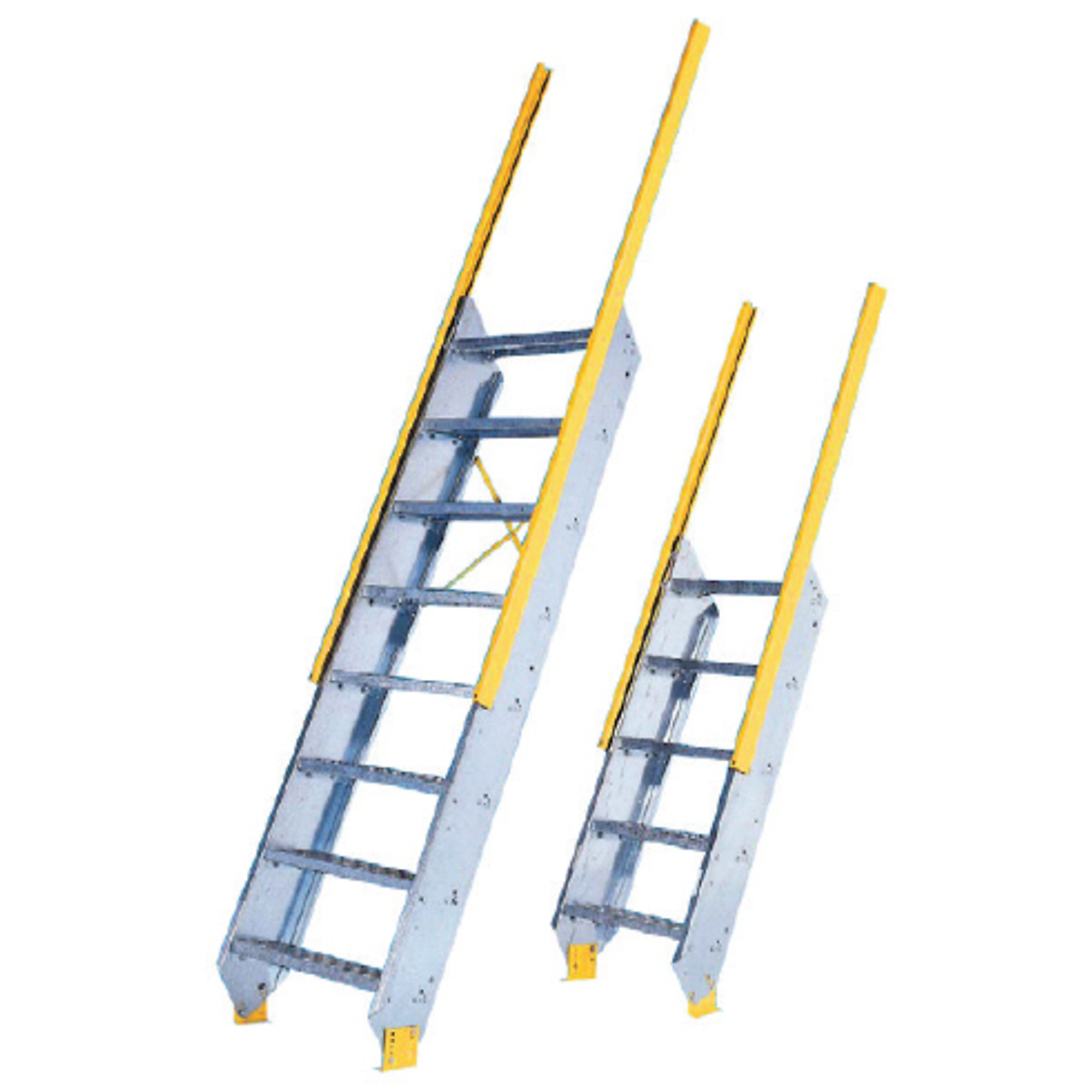Equipto, Ship Stair- 30in. w for Floor Hgt of 10ft.9in. to 11ft.8in., Capacity 125 lb, Model# 1530L11