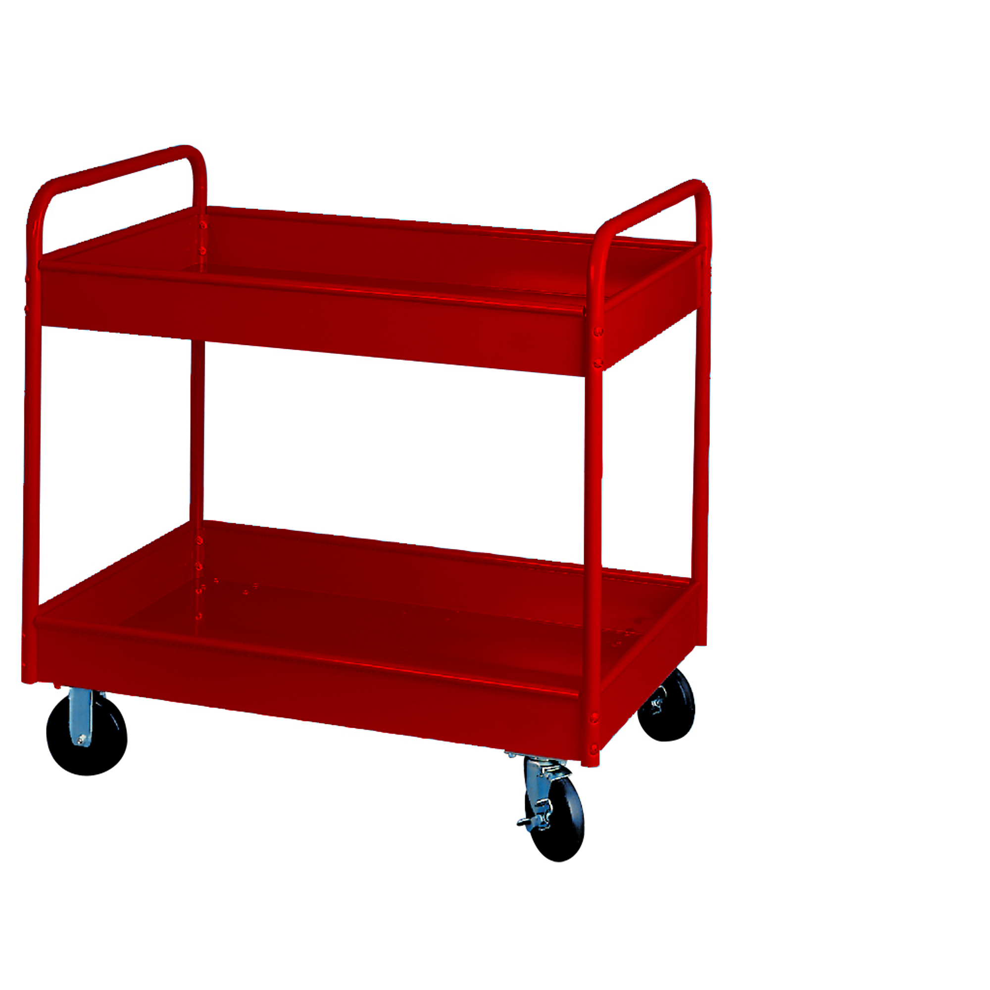 Equipto, Stock Cart, 2 Shelves, 800 Lb. Cap, 30x16x36 Total Capacity 800 lb, Shelves (qty.) 2 Material Carbon Steel, Model# 145D