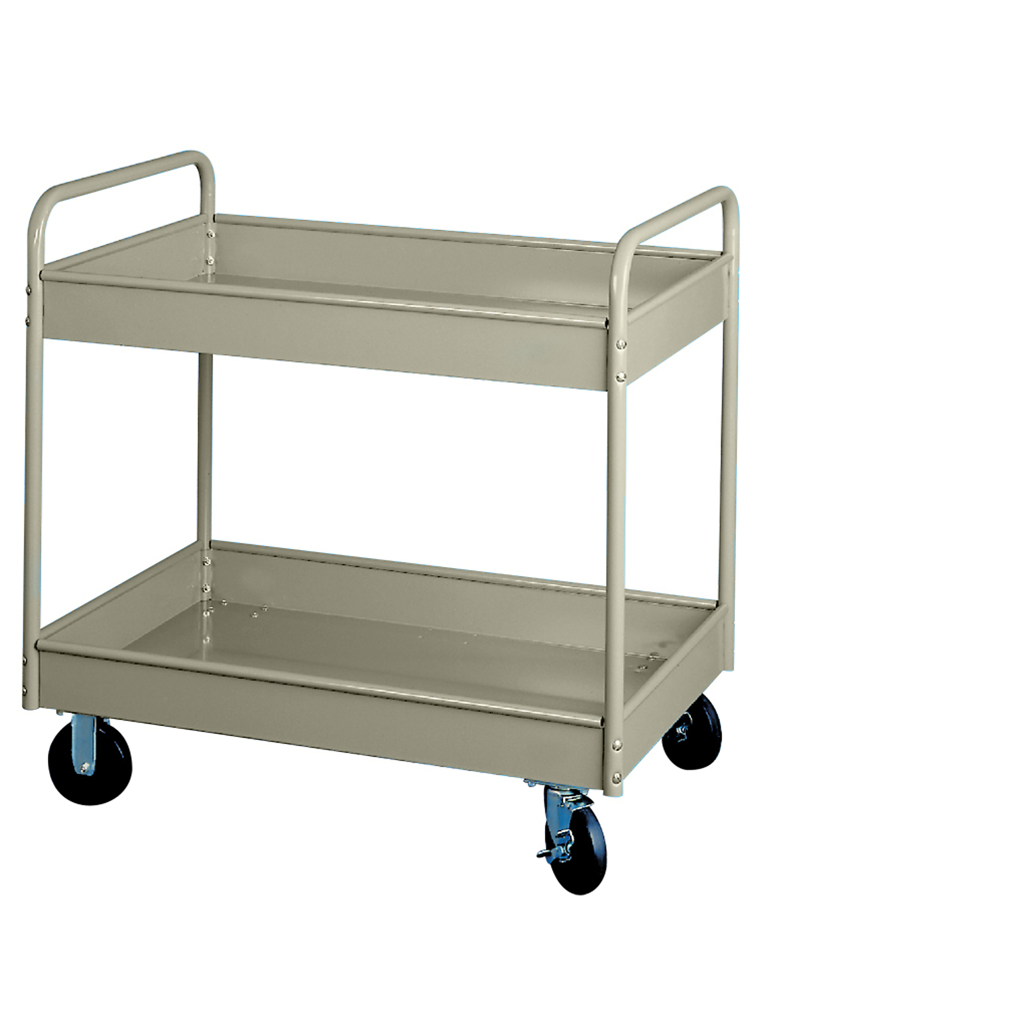 Equipto, Stock Cart, 2 Shelves, 500 Lb. Cap, 30x16x36 Total Capacity 500 lb, Shelves (qty.) 2 Material Carbon Steel, Model# 145