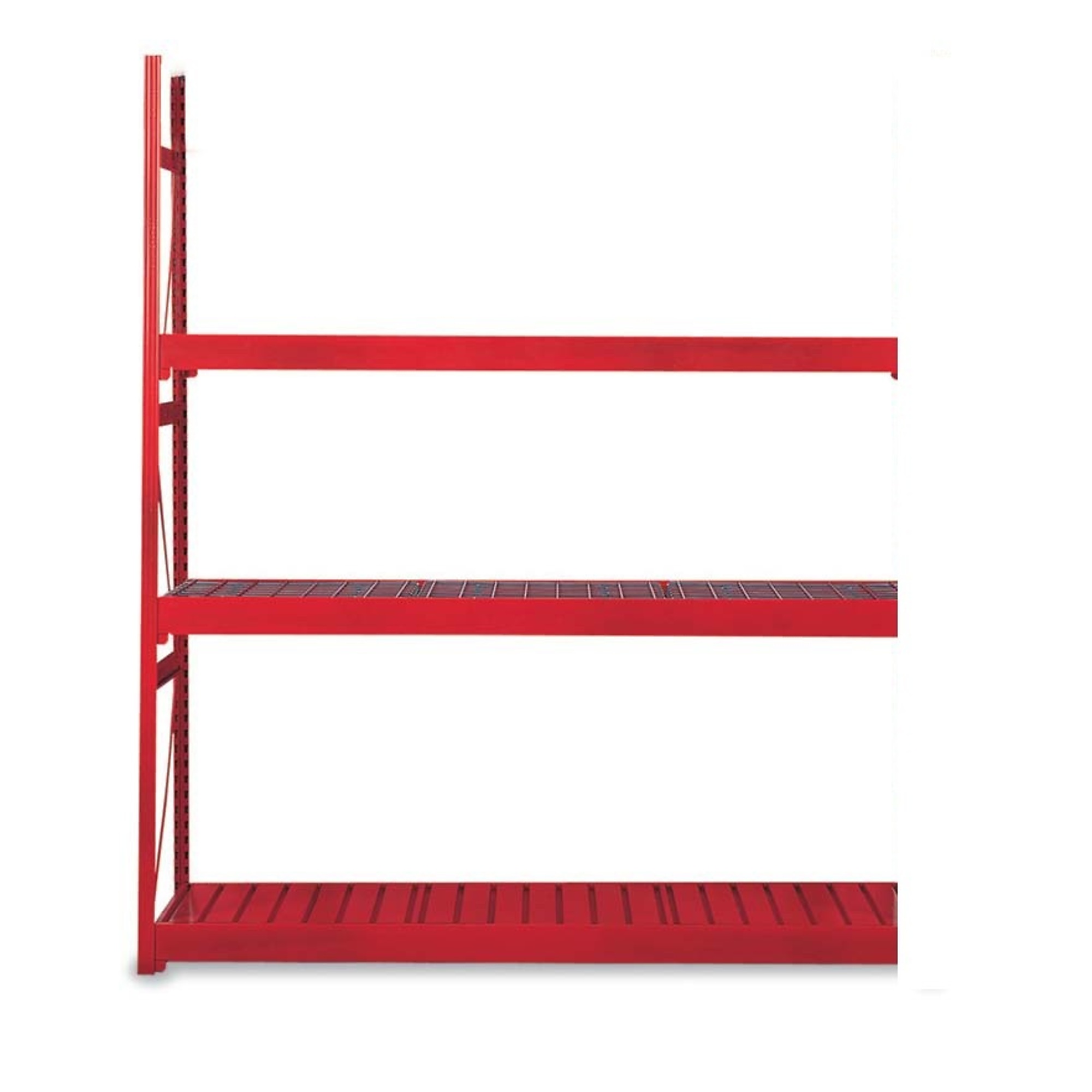 Equipto, VG Rack-AddOn w/Corrugt Stl dck-3 lvl 2 x 6 x 6 Height 72 in, Width 72 in, Depth 24 in, Model# 1006D62A-RD