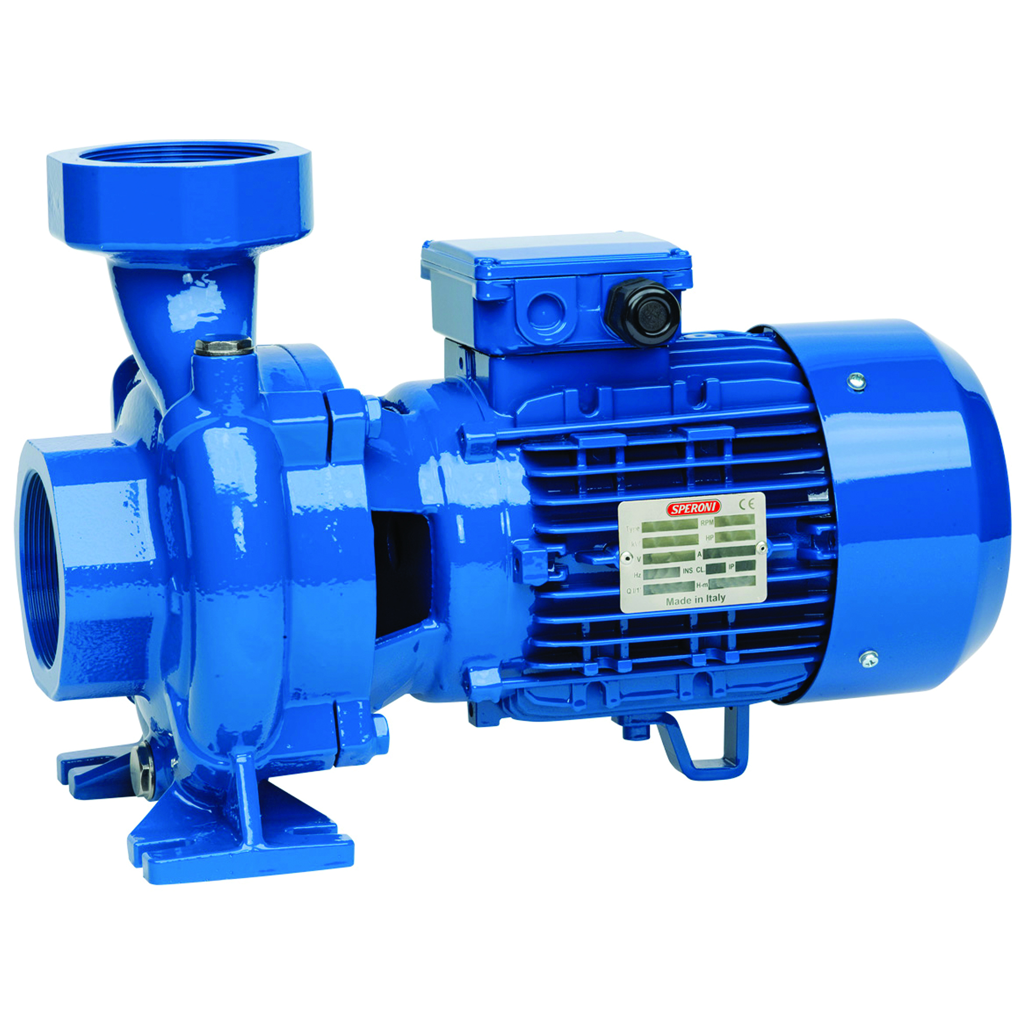 Speroni, Centrifugal Water Pump, Max. Flow 11100 GPH, Port Size 3 in, Model# CB303/A 3Hp-220/460V-60Hz FIL.NPT