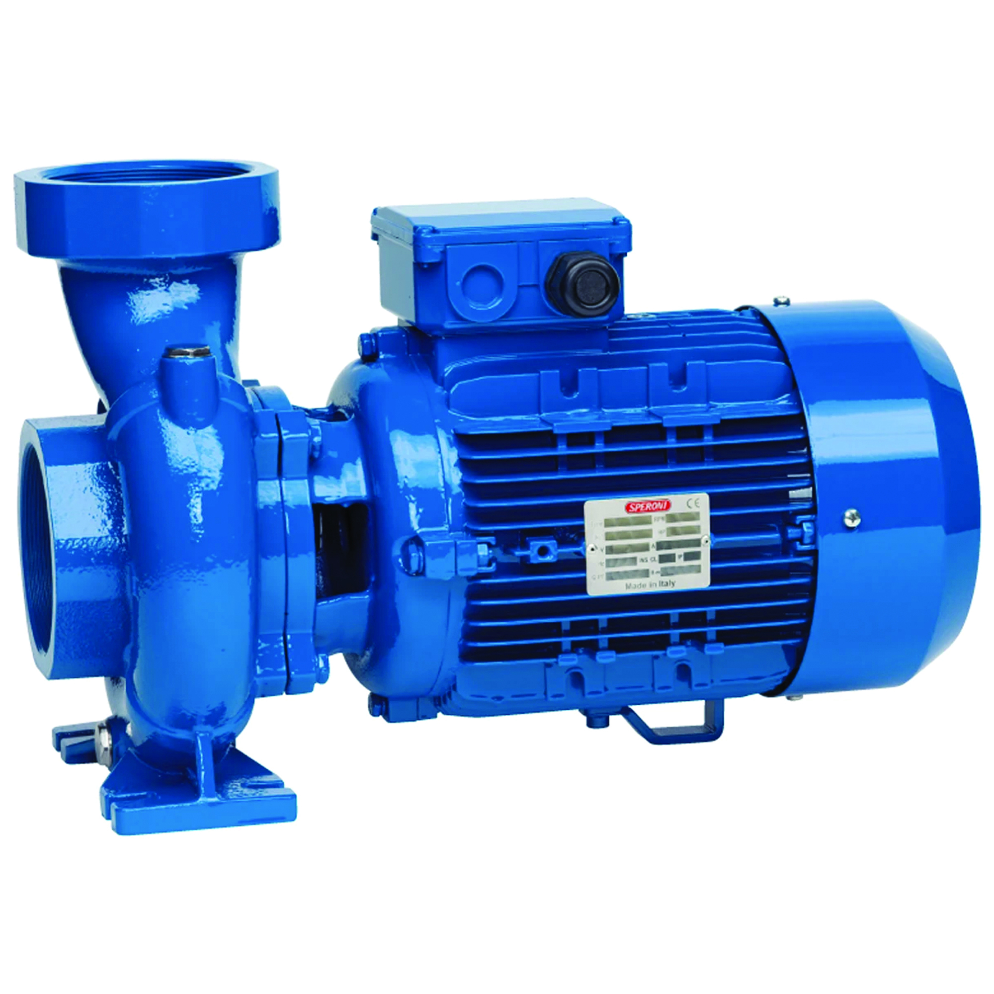 Speroni, Centrifugal Water Pump, Max. Flow 25200 GPH, Port Size 4 in, Model# CB454/A 4Hp-220/460V-60HZ-3Ph NPT IE3