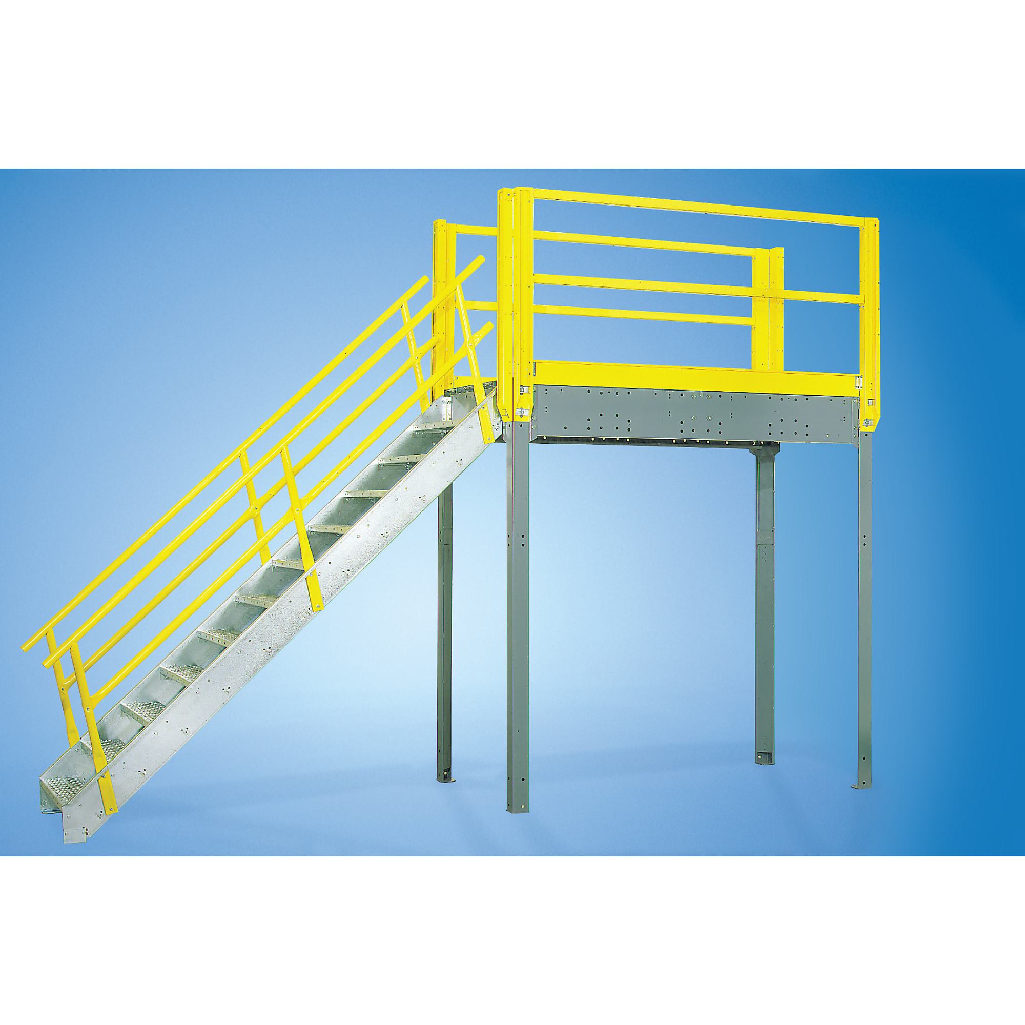 Equipto, Catwalk- 6ft. high unit; walkway 16ft. by 4ft., Clearance Height 87 in, Capacity 350 lb, Model# 976S16