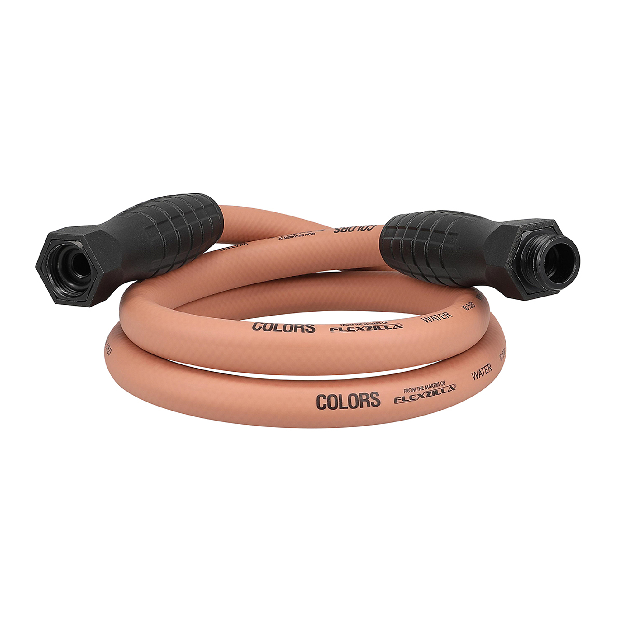 Legacy Flexzilla® Colors™, Garden Hose, 5/8in. x 5ft., 3/4in., Red Clay, Length 5 ft, Hose Connection Size 3/4 in, Max. Pressure 150 PSI, Model# HFZC505TCS-E
