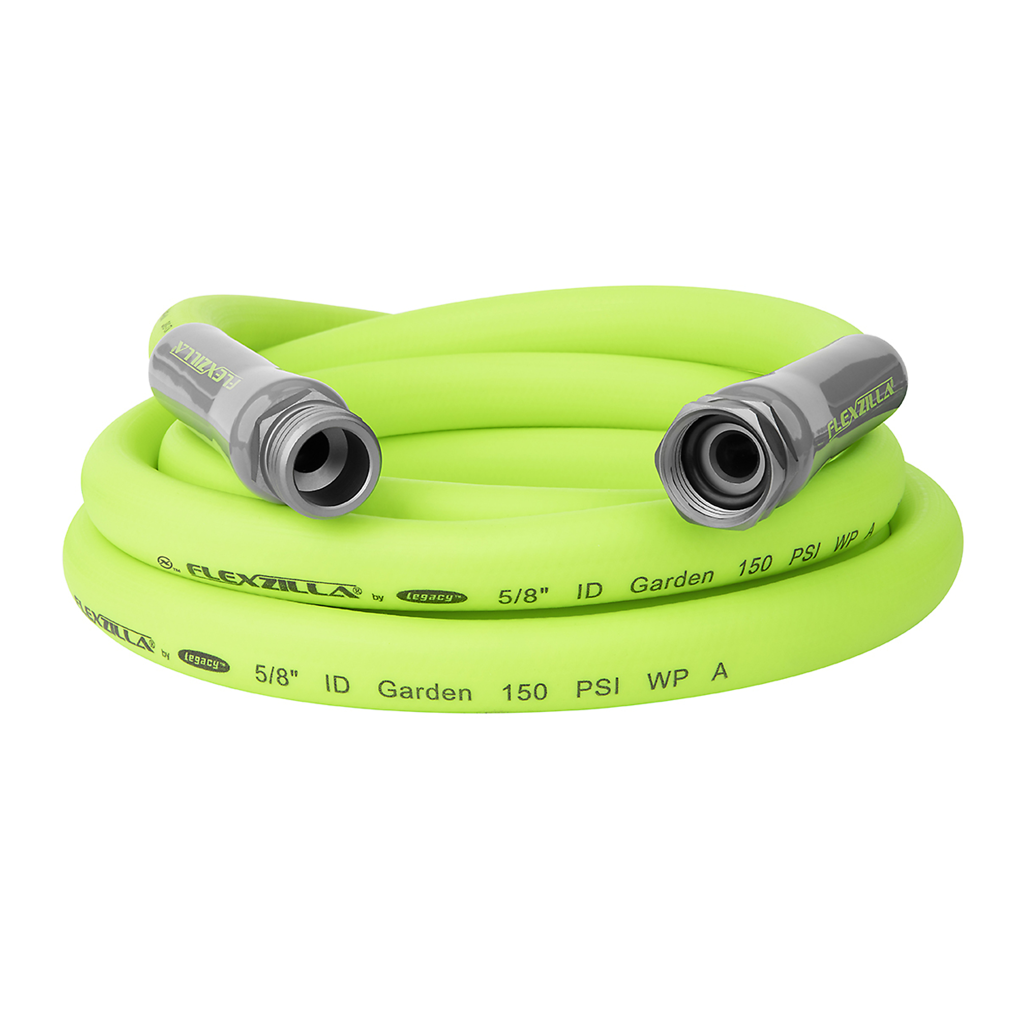 Legacy Flexzilla Garden Lead-In Hose, 5/8in. x 10ft., 150 PSI Max, ZillaGreen™, Model# HFZG510YW-E