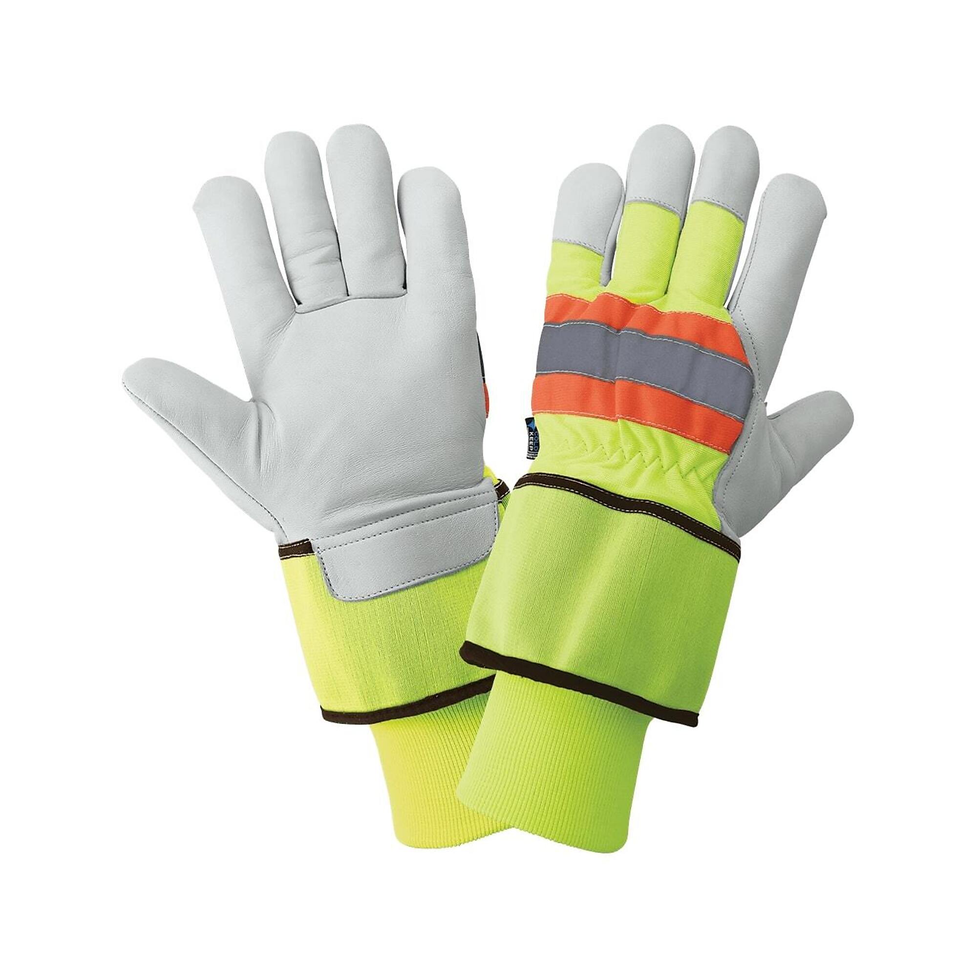 Global Glove Goatskin Leather Palm Insulated Gloves - 12 Pairs