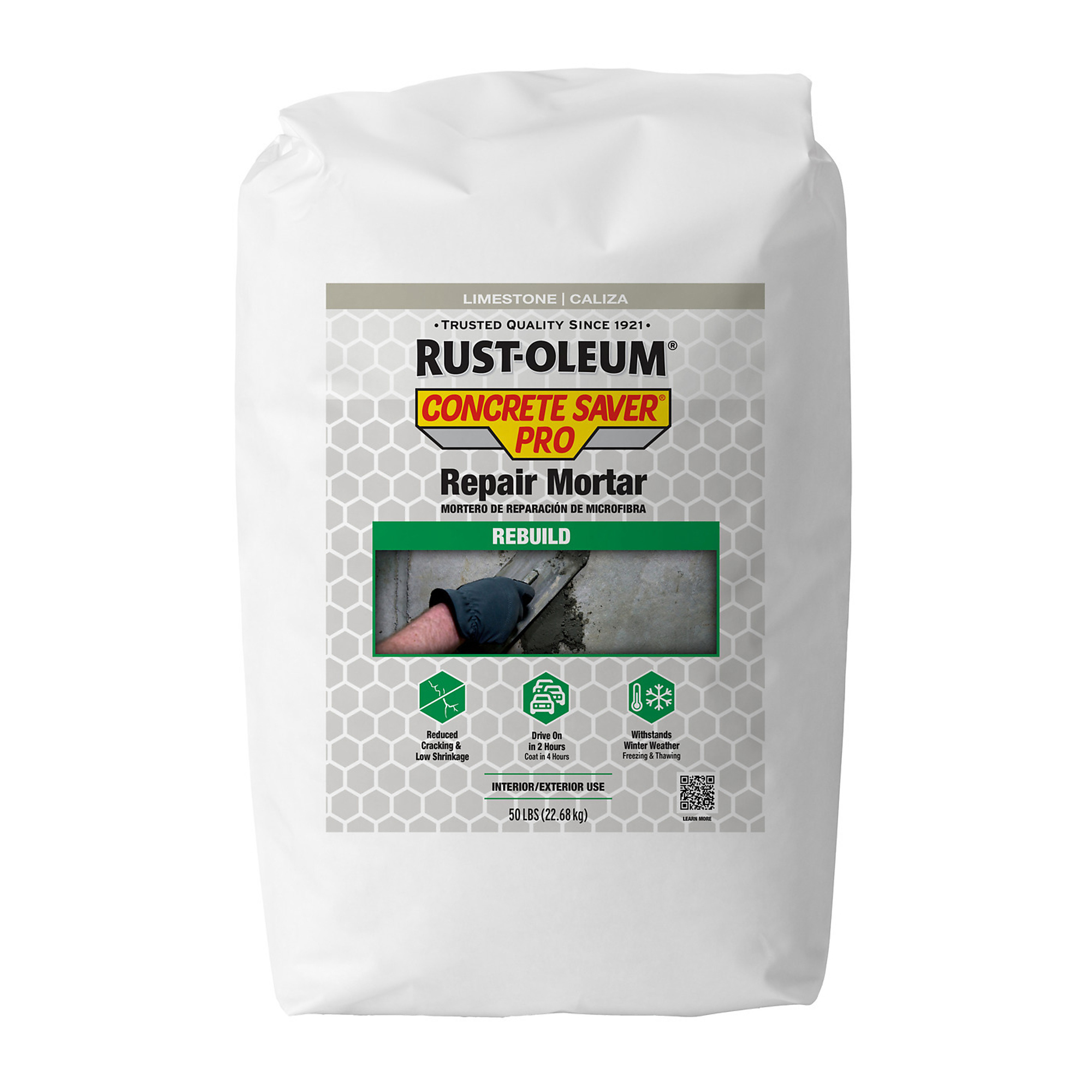 Rust-oleum, Repair Mortar, Gray, 50 lb, 1 Pk, Coverage Area 4.4 ft², Model# 392536DS