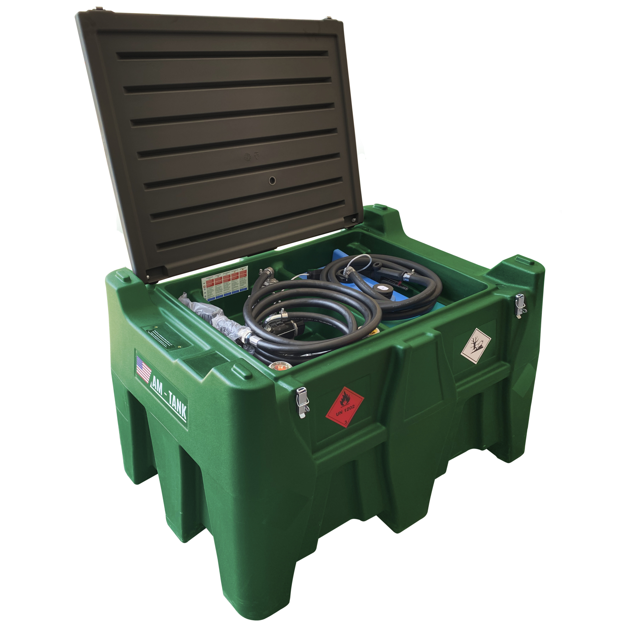 AMERICAN FUEL TANK, Portable 105 Diesel + 13 DEF Combo Tank, Capacity 105 Gal, Shape Other, Model# AM-TANK105DIESEL+13DEF