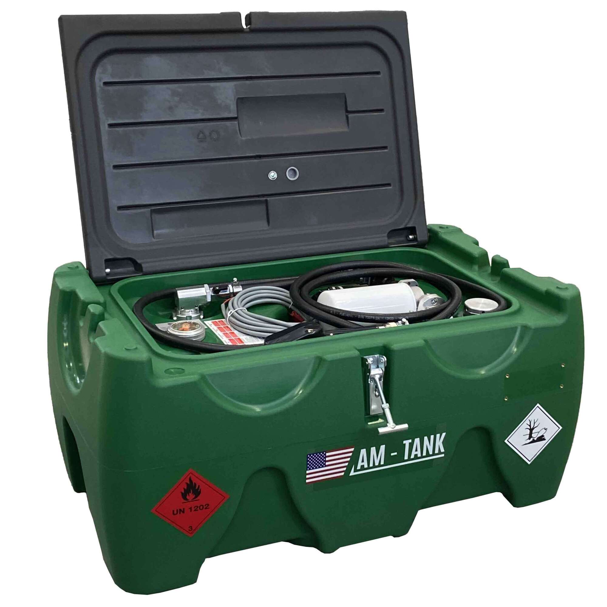 AMERICAN FUEL TANK, Portable 40 gal Diesel Low Profile Tank, Capacity 40 Gal, Shape Other, Model# AM-TANK40DIESEL