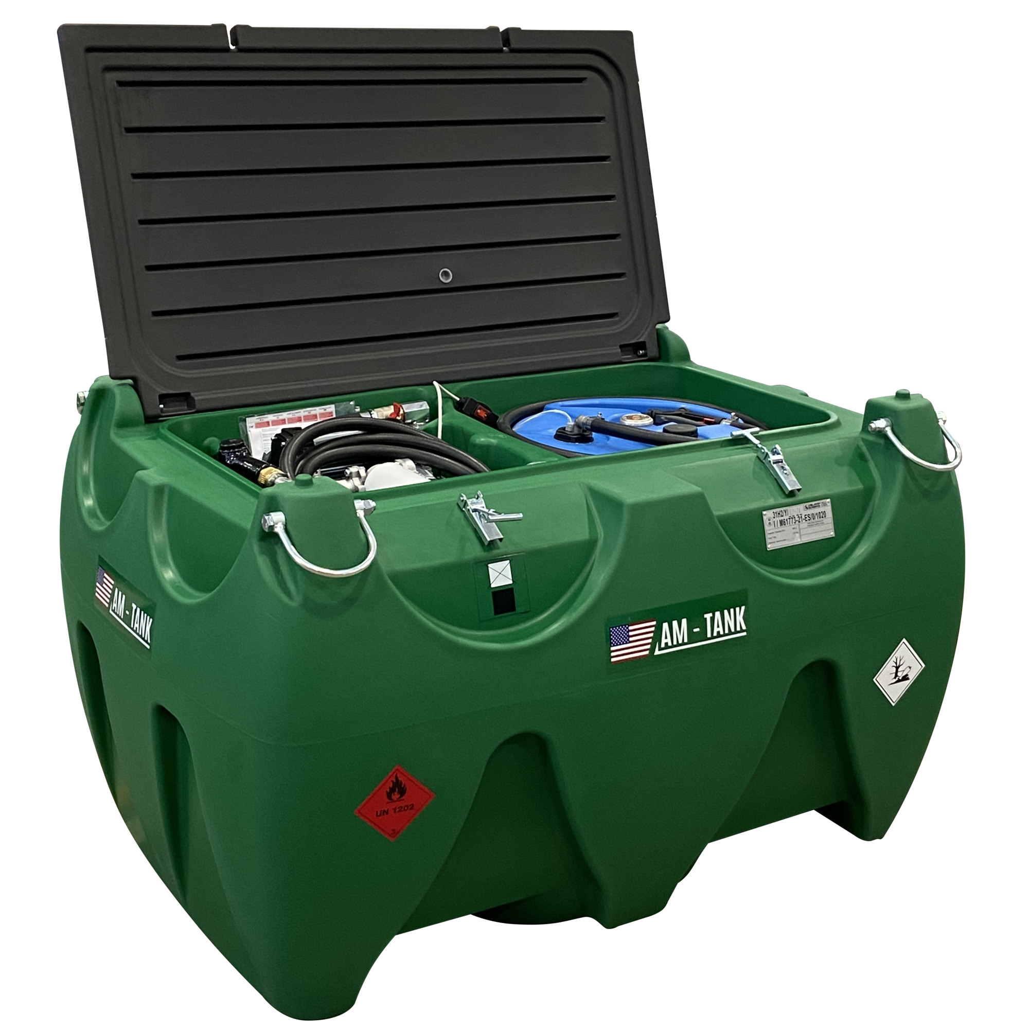 AMERICAN FUEL TANK, Portable 236 Diesel + 26 DEF ComboTank, Capacity 236 Gal, Shape Other, Model# AM-TANK236DIESEL+26DEF