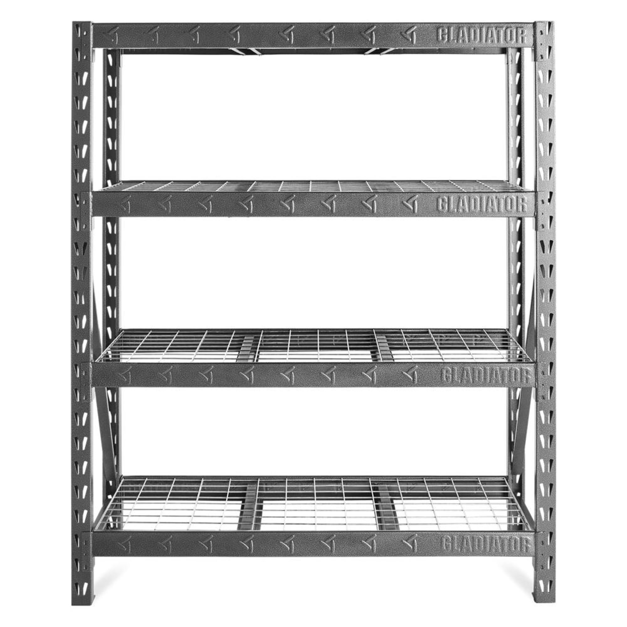 Gladiator, 60in. Heavy Duty Rack, Width 60 in, Depth 18 in, Material Steel, Model# GARS604TEG
