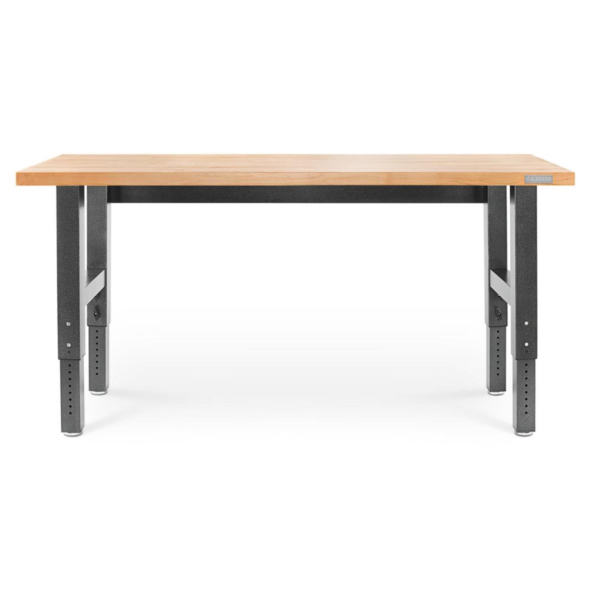 Gladiator, 6ft. Adjustable Height Hardwood Workbench, Model# GAWB06HWEG