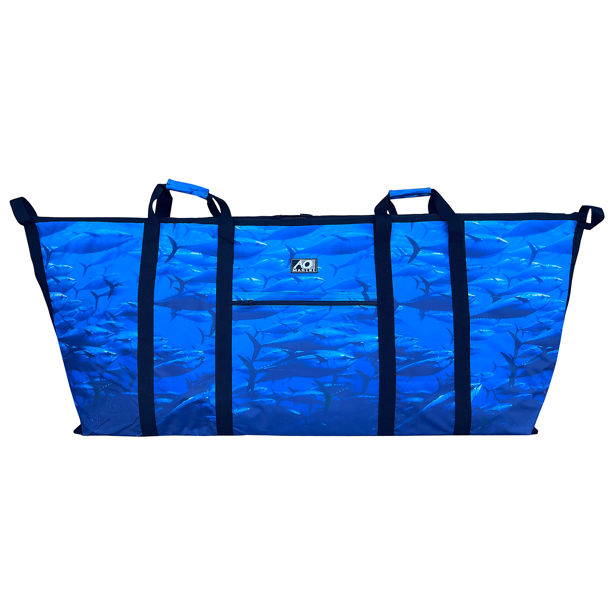 AO Coolers, 6ft. INSULATED FISH BAG - TUNA PRINT, Capacity 55 Gal, Model# AOMFB6TN