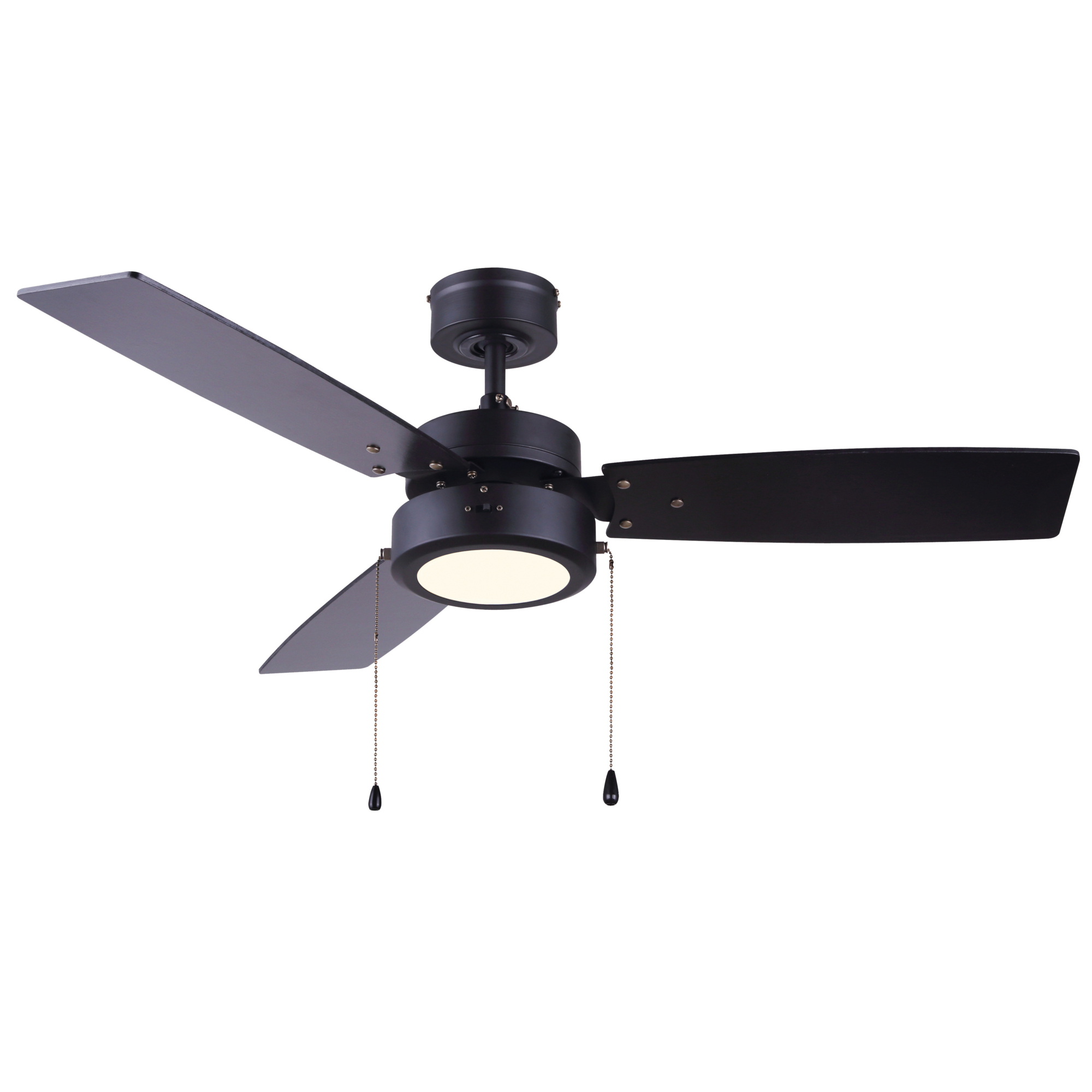 Canarm, Ceiling Fan, Fan Diameter 42 in, Fan Blade Span 40-49 Model# CF42WAL3BK