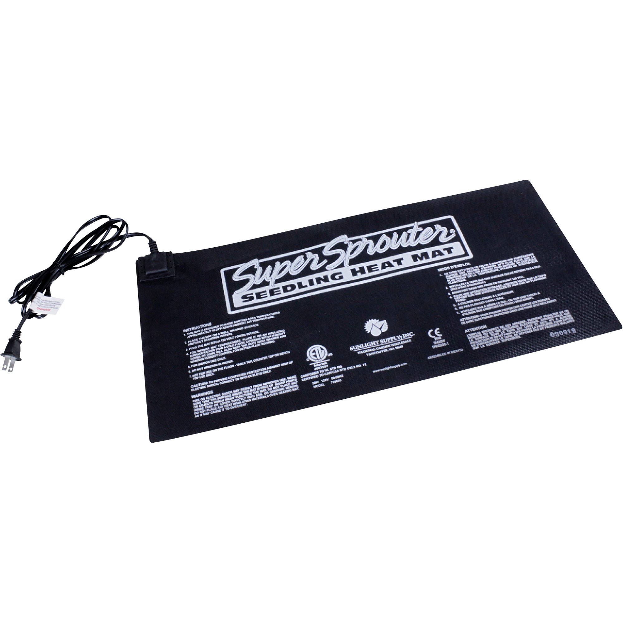 Sunlight Supply Super Sprouter Seedling Heat Mat — 10in. x