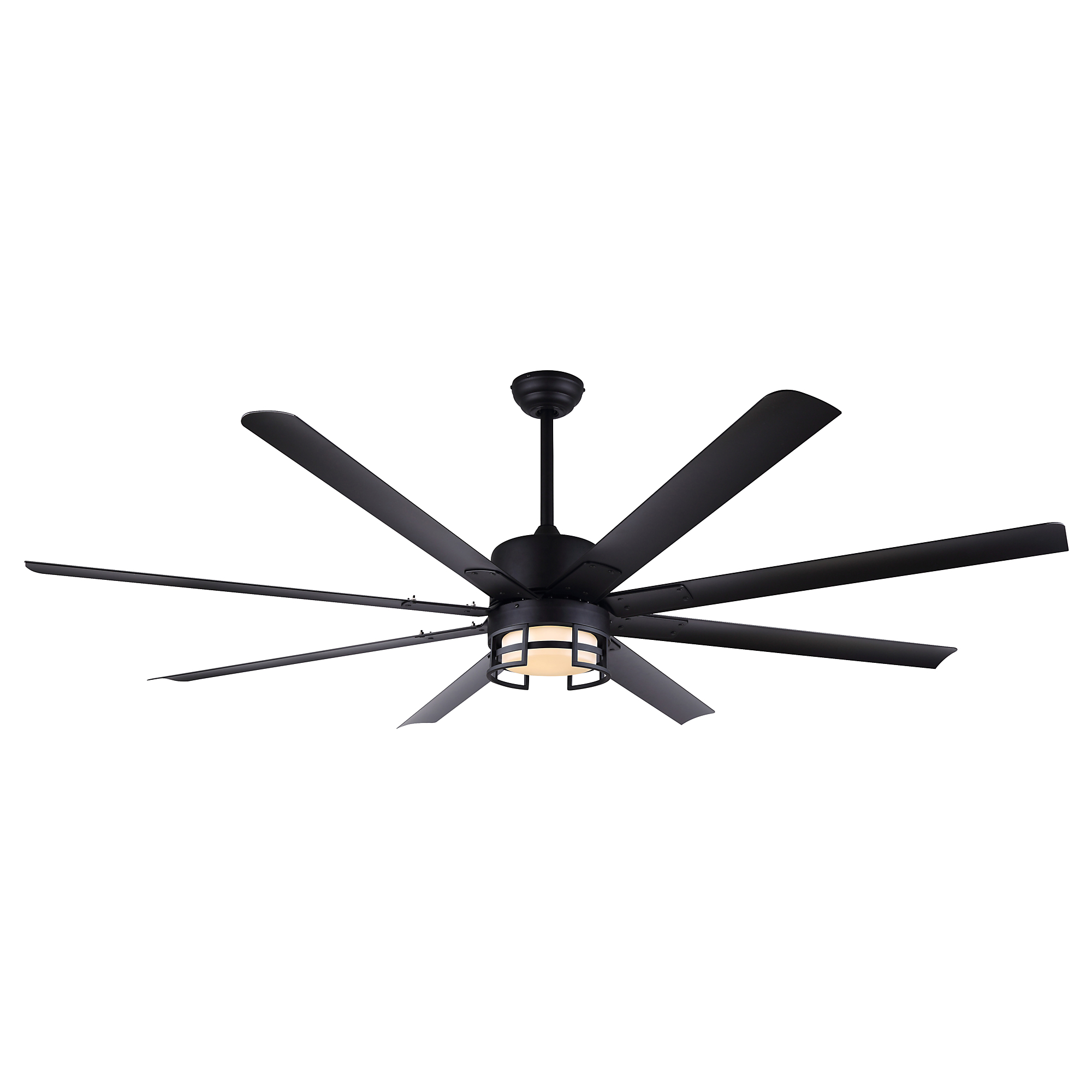 Canarm, 72in. Ceiling Fan, Fan Diameter 72 in, Fan Blade Span 60+, Model# CP72EZR8BK