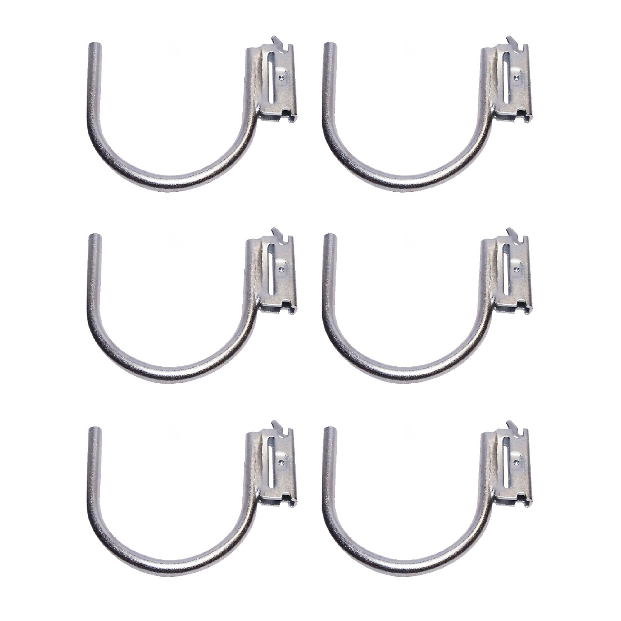 Snap-Loc E-Track Multi-Purpose J-Hook Hanger - 4in., 233-Lb. Working Load, 6 Pk, Model# SLAEJH4I6