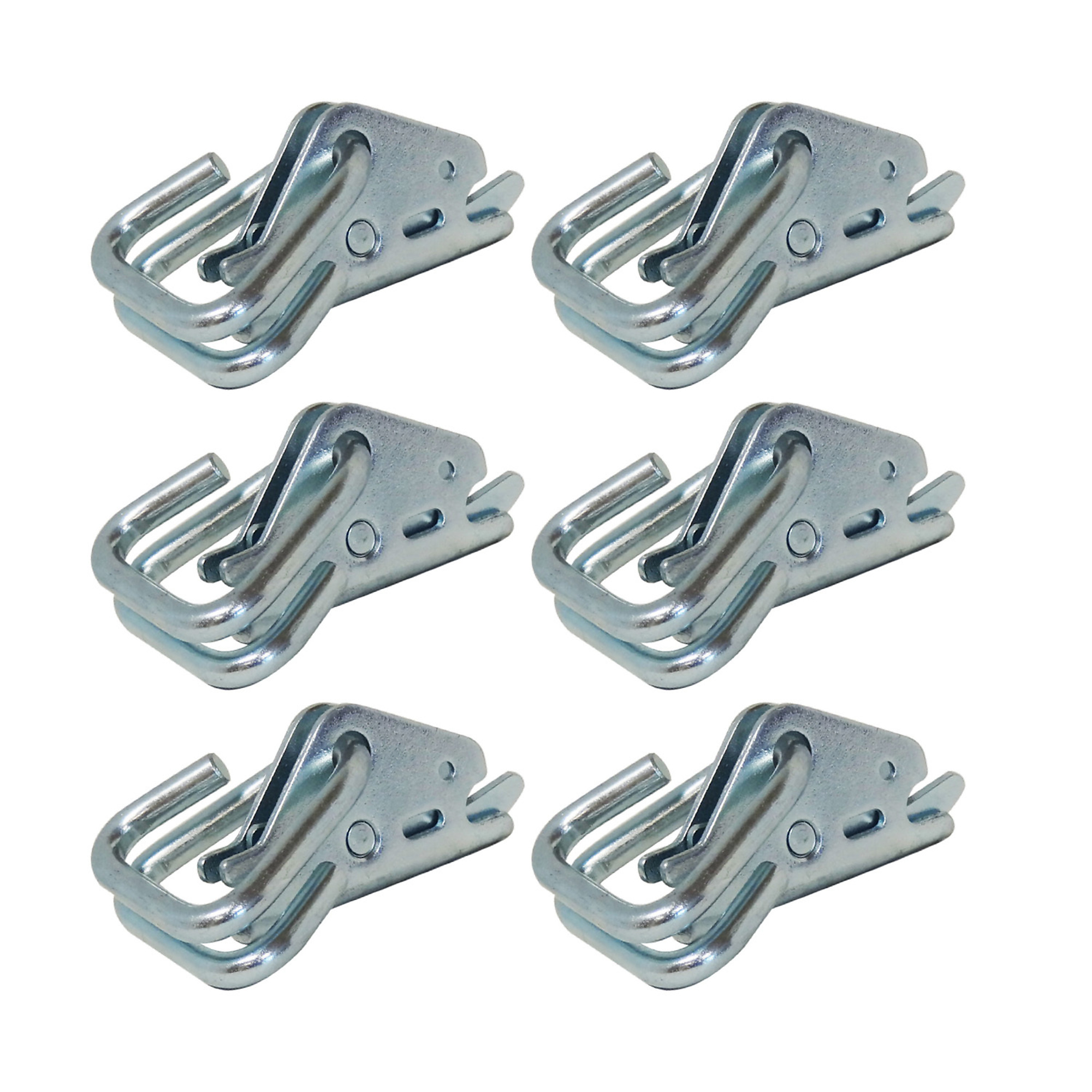 Snap-Loc E-Track Hook-Ring Adapter Tie-Down - 1000-Lb. Working Load, 6 Pcs, Model# SLAEAHRI6