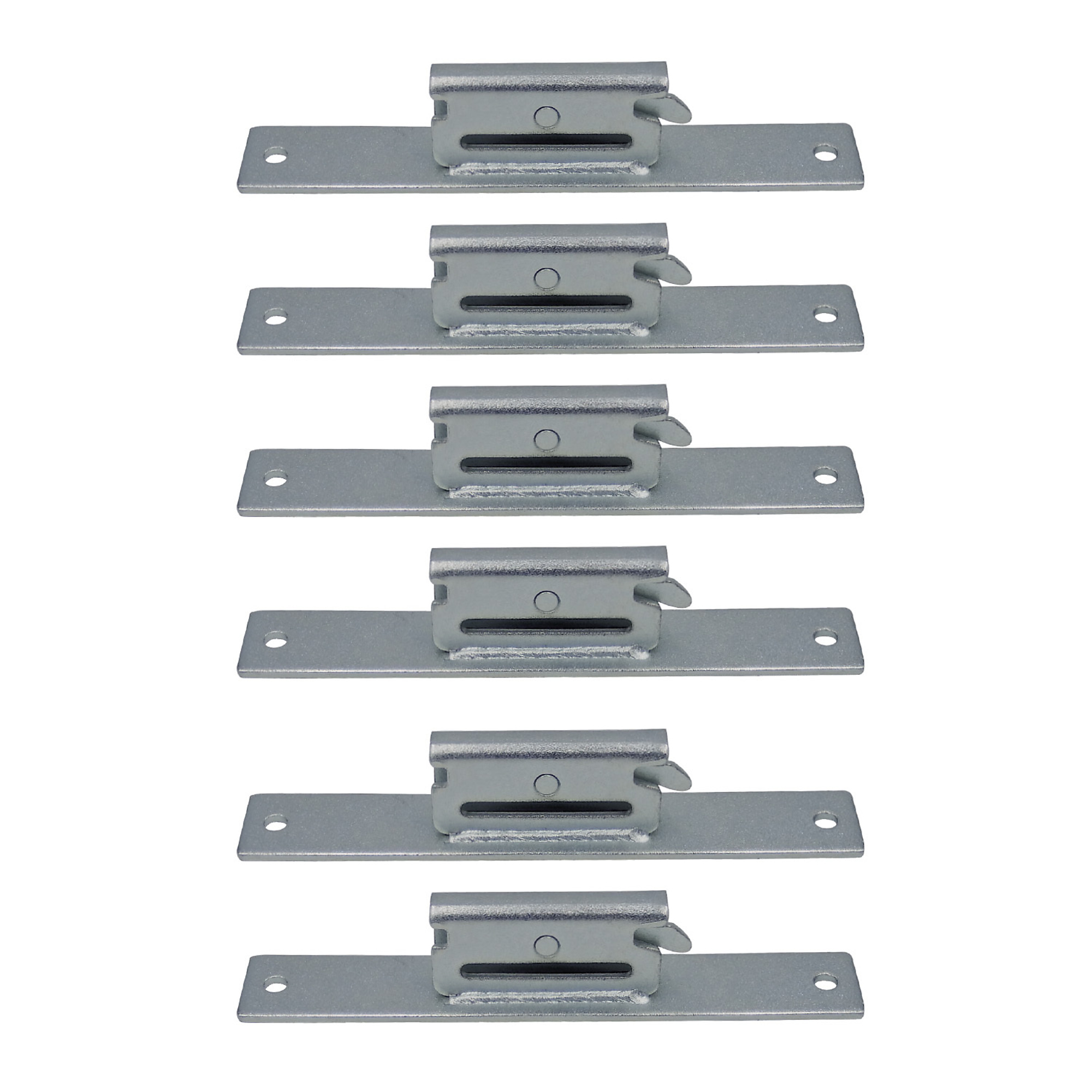 Snap-Loc E-Track Connector Bar - 133 lb Working Load, Heavy-Duty Steel, 6 Pcs, Model# SLAECB6