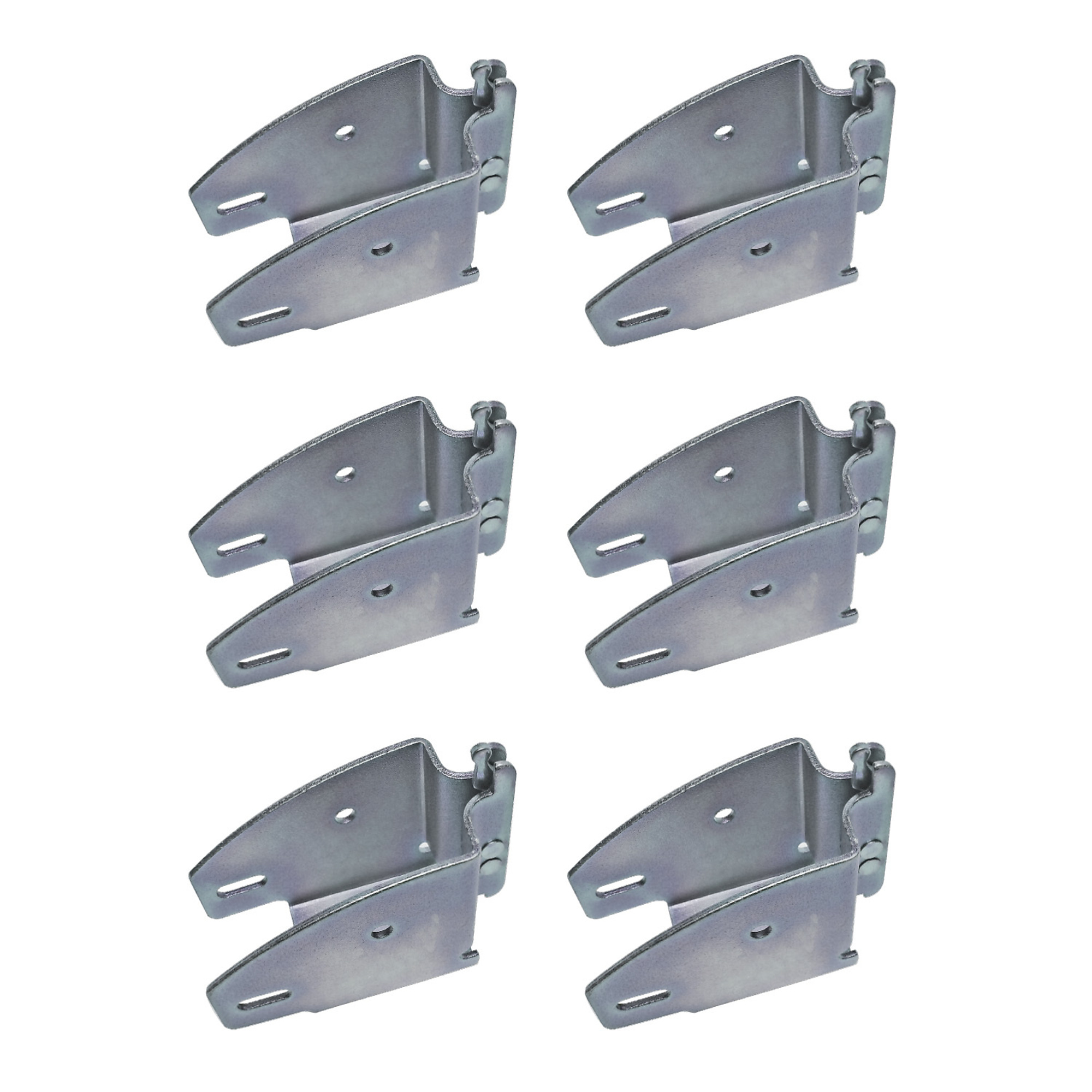 Snap-Loc E-Track Wood Beam End Socket - 6 Pk, 233-Lb. Working Load, Heavy-Duty Steel, Model# SLAEWESI6