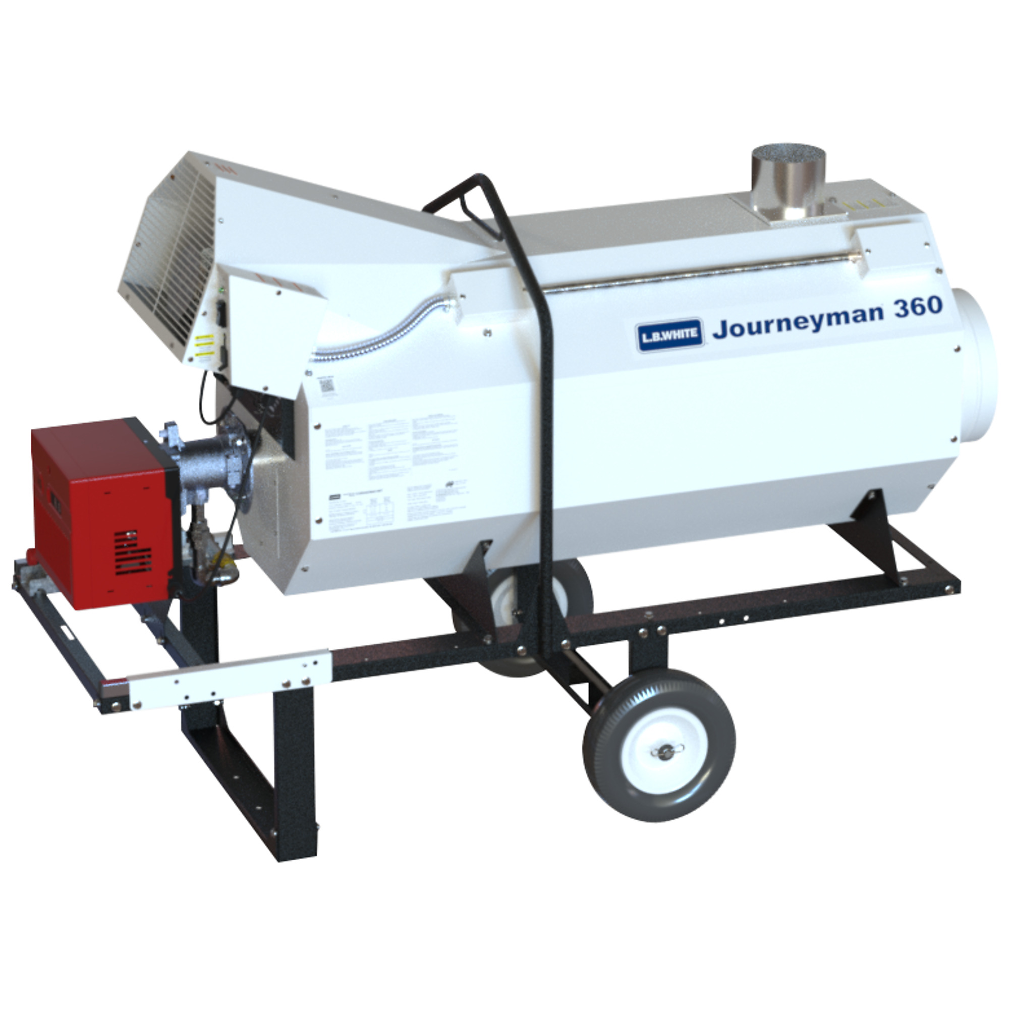 L.B. White Journeyman 360 DF, 360K BTU LP/NG Indifrect Fired, Heat Type Forced Air, Heat Output 360000 Btu/hour, Model# Journeyman 360 DF