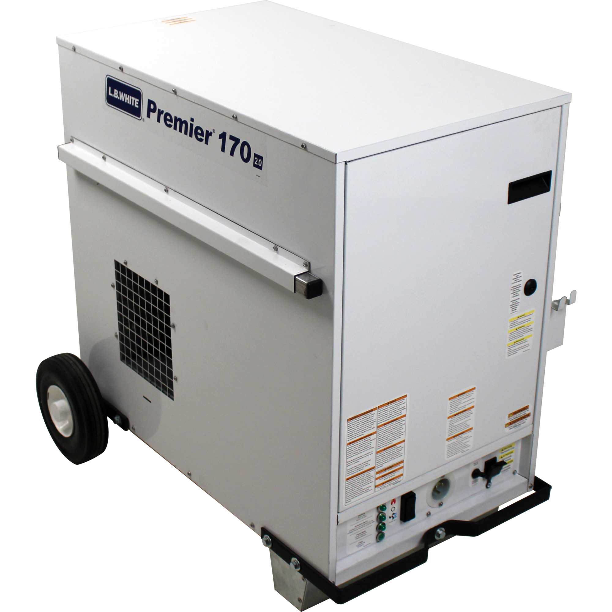 L.B. White Premier 170 2.0 170K BTU LP Enclosed Flame, Heat Type Forced Air, Heat Output 170000 Btu/hour, Model# Premier 170 2.0