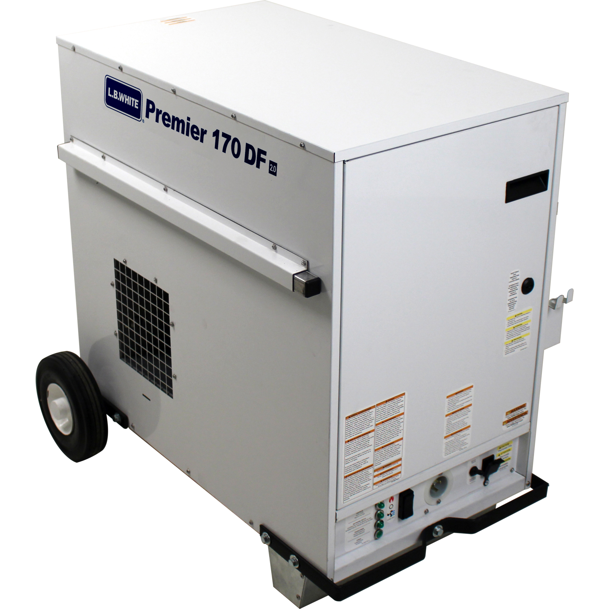 L.B. White Premier 170 DF 2.0 170K BTU LP/NG Enclosed Flame, Heat Type Forced Air, Heat Output 170000 Btu/hour, Model# Premier 170 DF 2.0