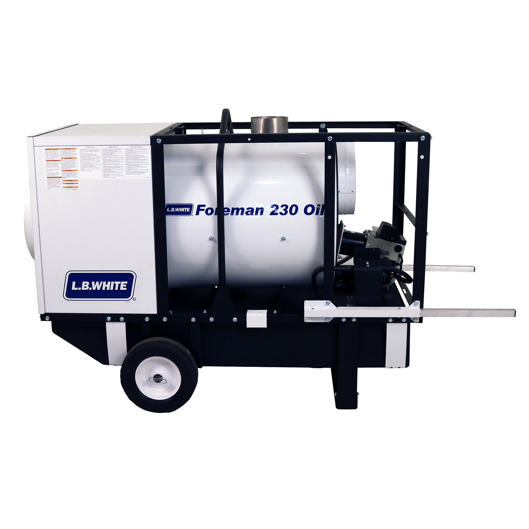 L.B. White Foreman 230 Oil, 230K BTU Diesel Indirect Fired, Fuel Type Kerosene, Max. Heat Output 230000 Btu/hour, Model# Foreman 230 Oil