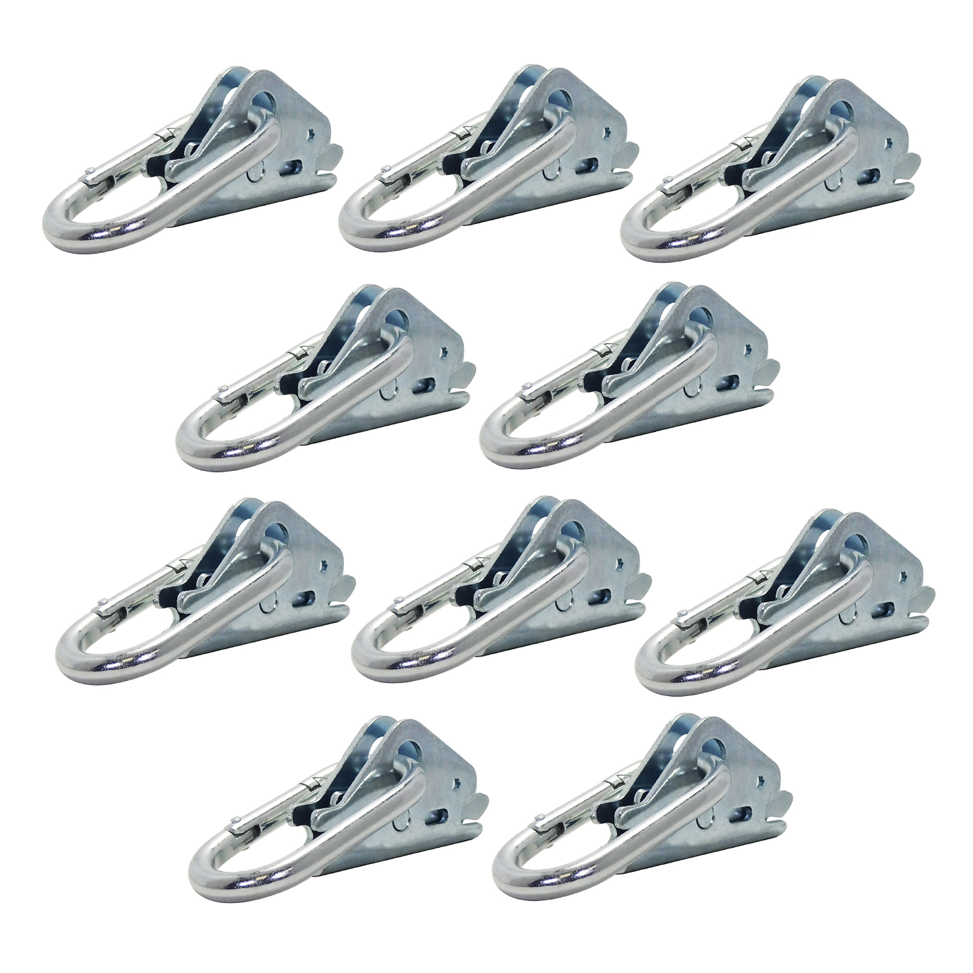 Snap-Loc E-Track Snap-Hook Carabiner Tie-Downs - 400 lb. Working Load, 10 Pcs, Model# SLAEASHI10