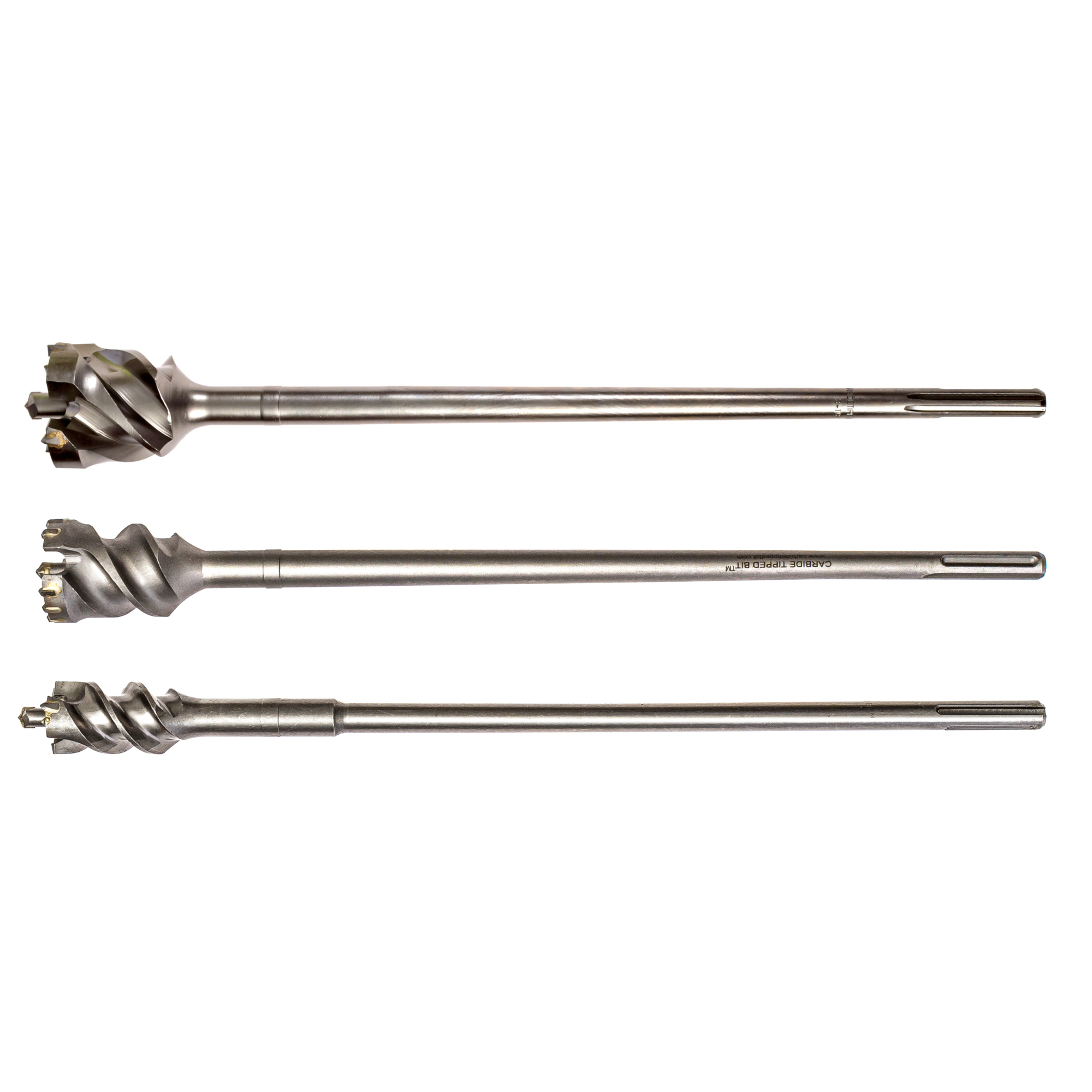 KATEYA, Carbide Tipped Bit, SDS Max, 3 Piece Set, Included (qty.) 1 ...