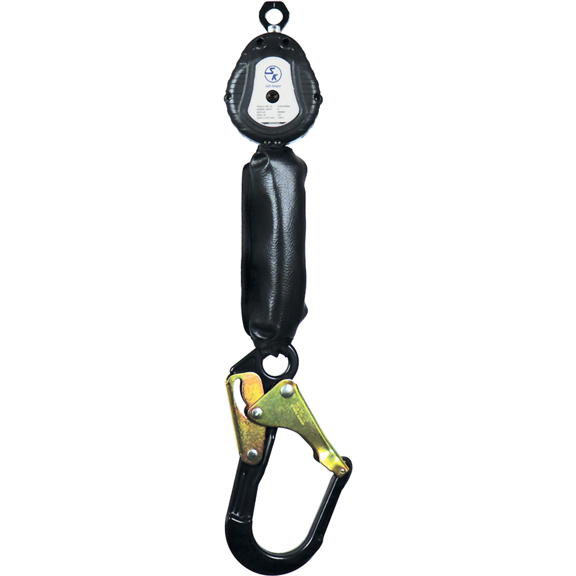 Safe Keeper Webbed Energy-Absorbing SRL - 6ft., Rebar Hook, Carabiner, Lightweight, Model# ELE06-Rebar