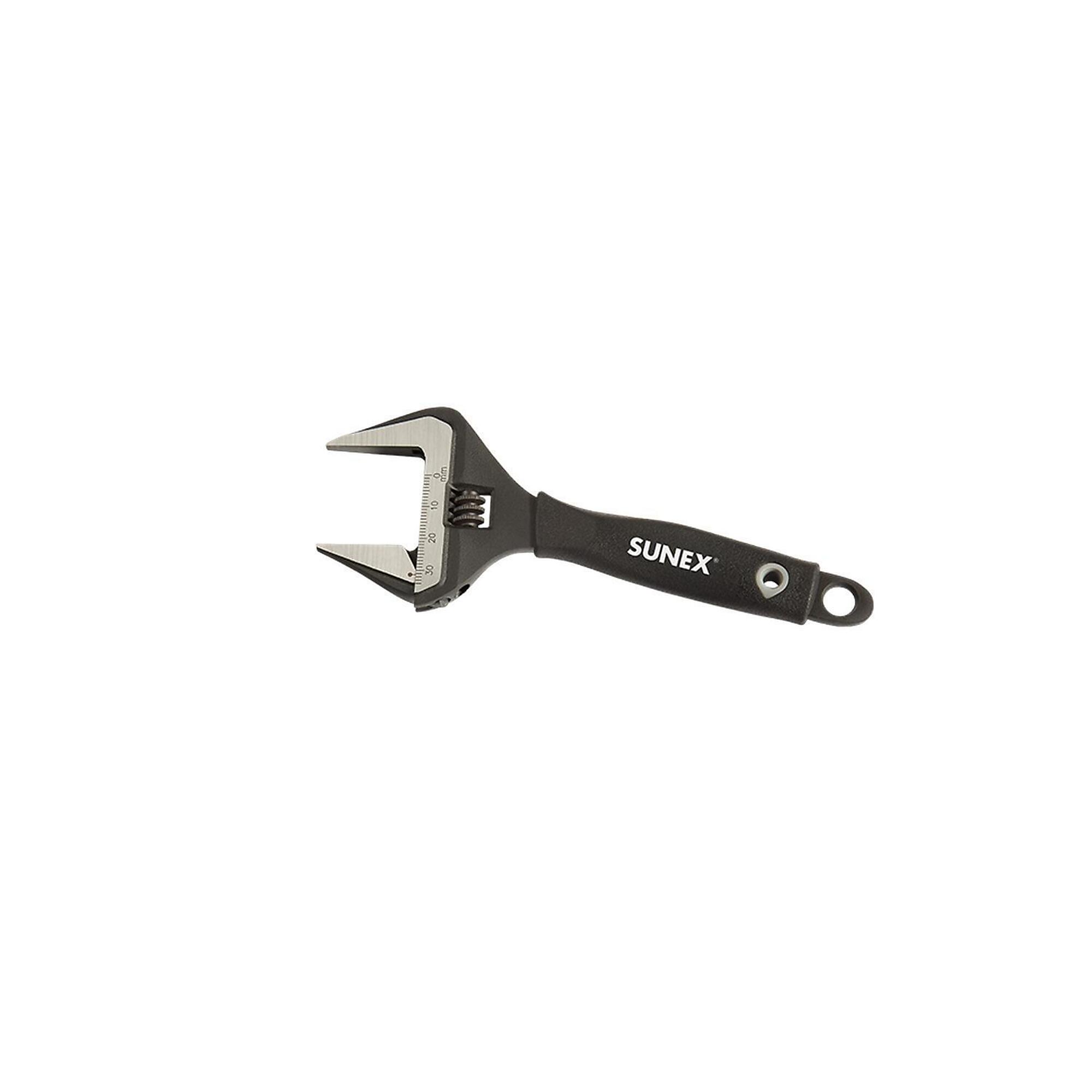 Sunex Tools Widemouth Series Adjustable Wrench — 6in., Rubber Handle, Model# 9611