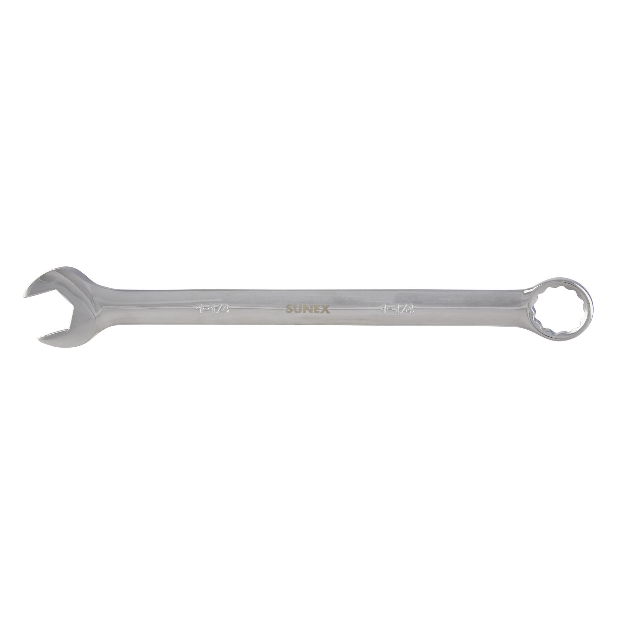 Sunex Tools Full Polished Combination Wrench — 1 1/4in., Alloy Steel, Model# 991538A