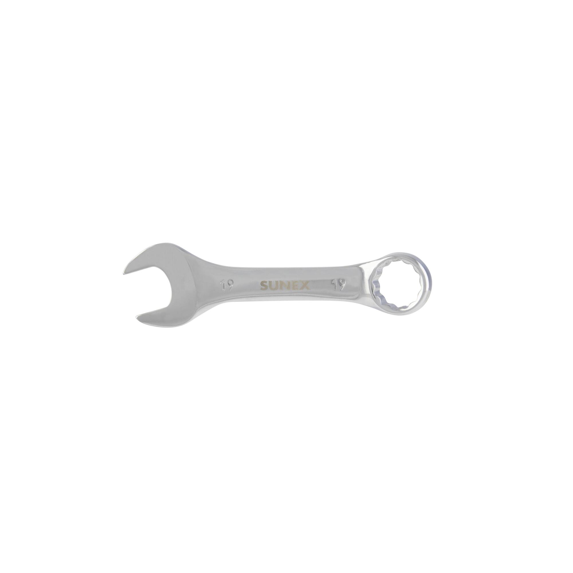 Sunex Tools Stubby Combination Wrench — 19mm, Model# 993019M
