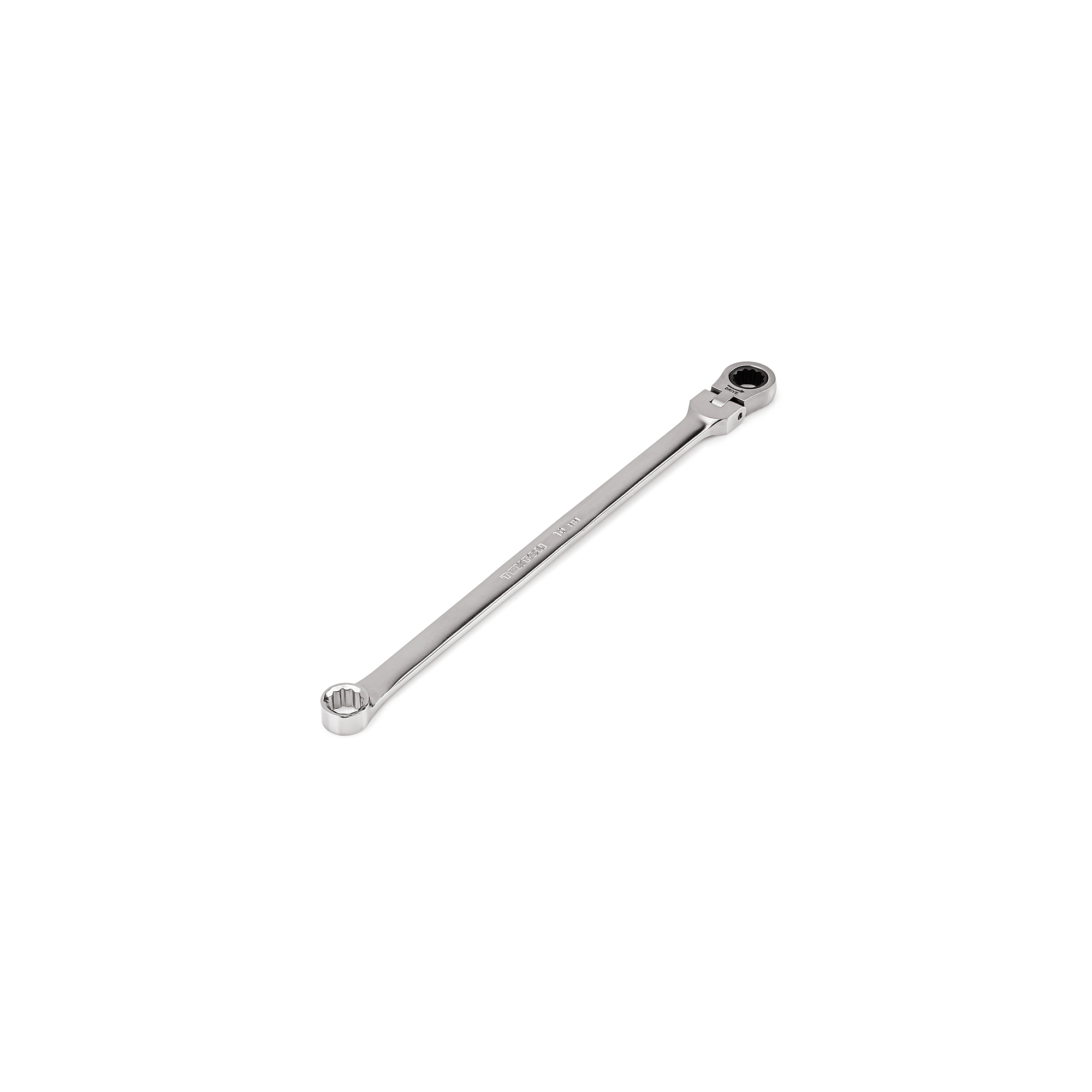 TEKTON 10 mm Long Fixed/Flex Head 12-Point Ratcheting Box End Wrench | WRB35410