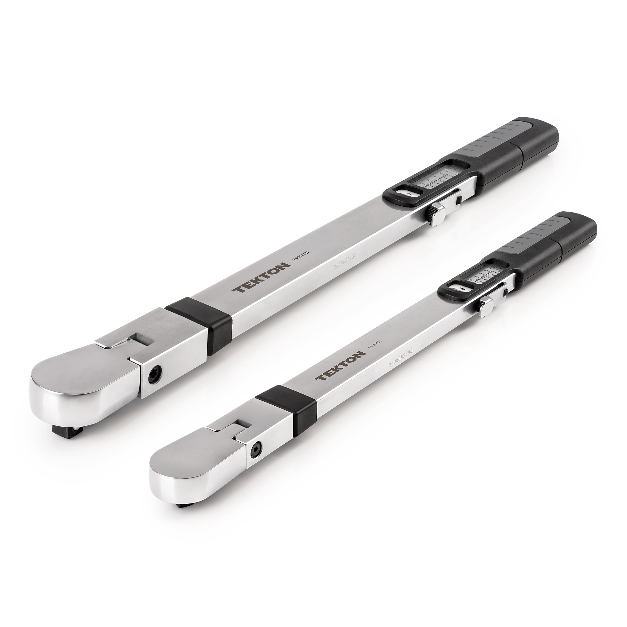 TEKTON 3/8, 1/2 Inch Drive 72-Tooth Flex Head Split Beam Torque Wrench Set, 2-Piece (26 - 130 Nm, 70 - 350 Nm) | TRQ99903