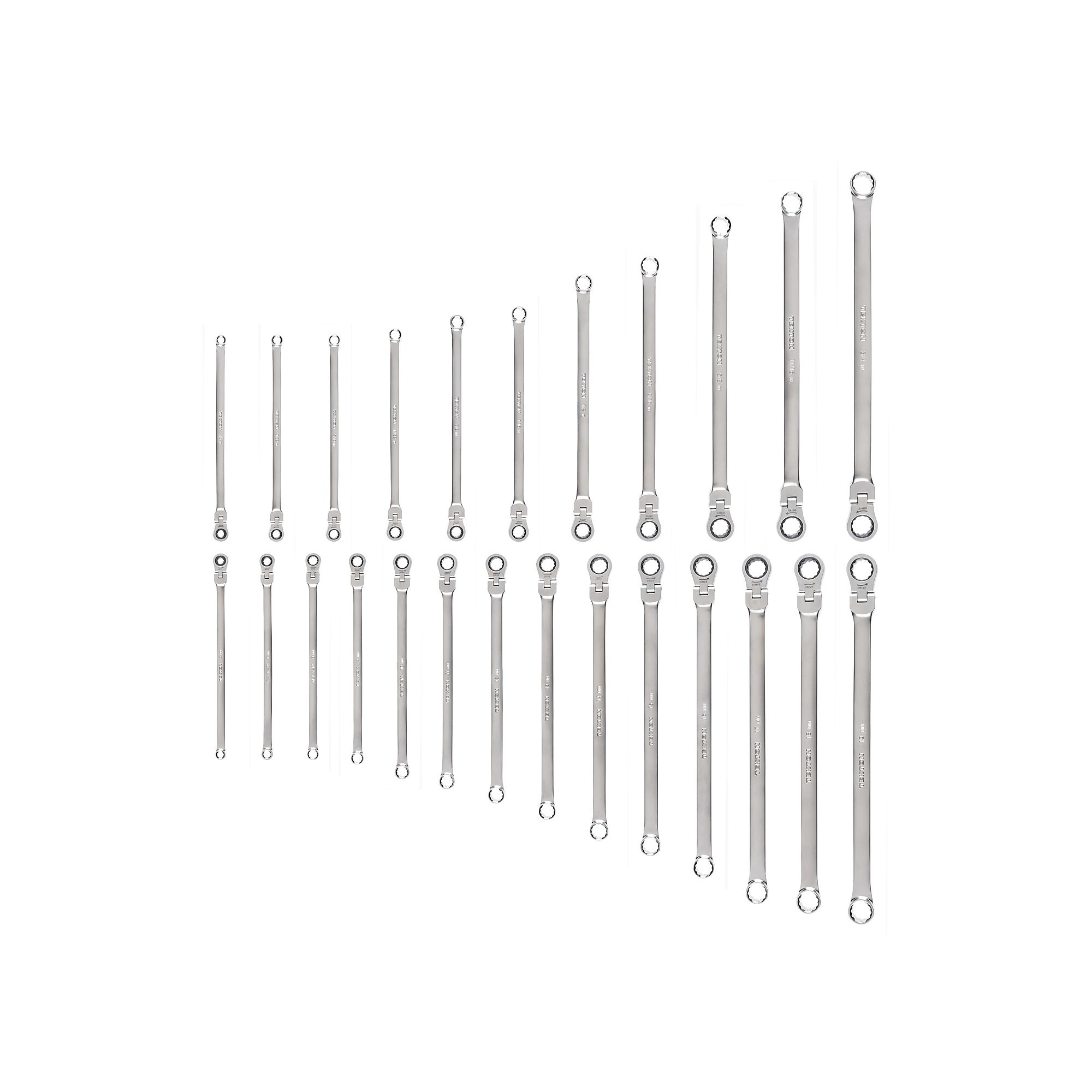 Tekton, 25p Fixed/Flex Hd Ratcheting Wrench Set (Inch/Met), Model ...