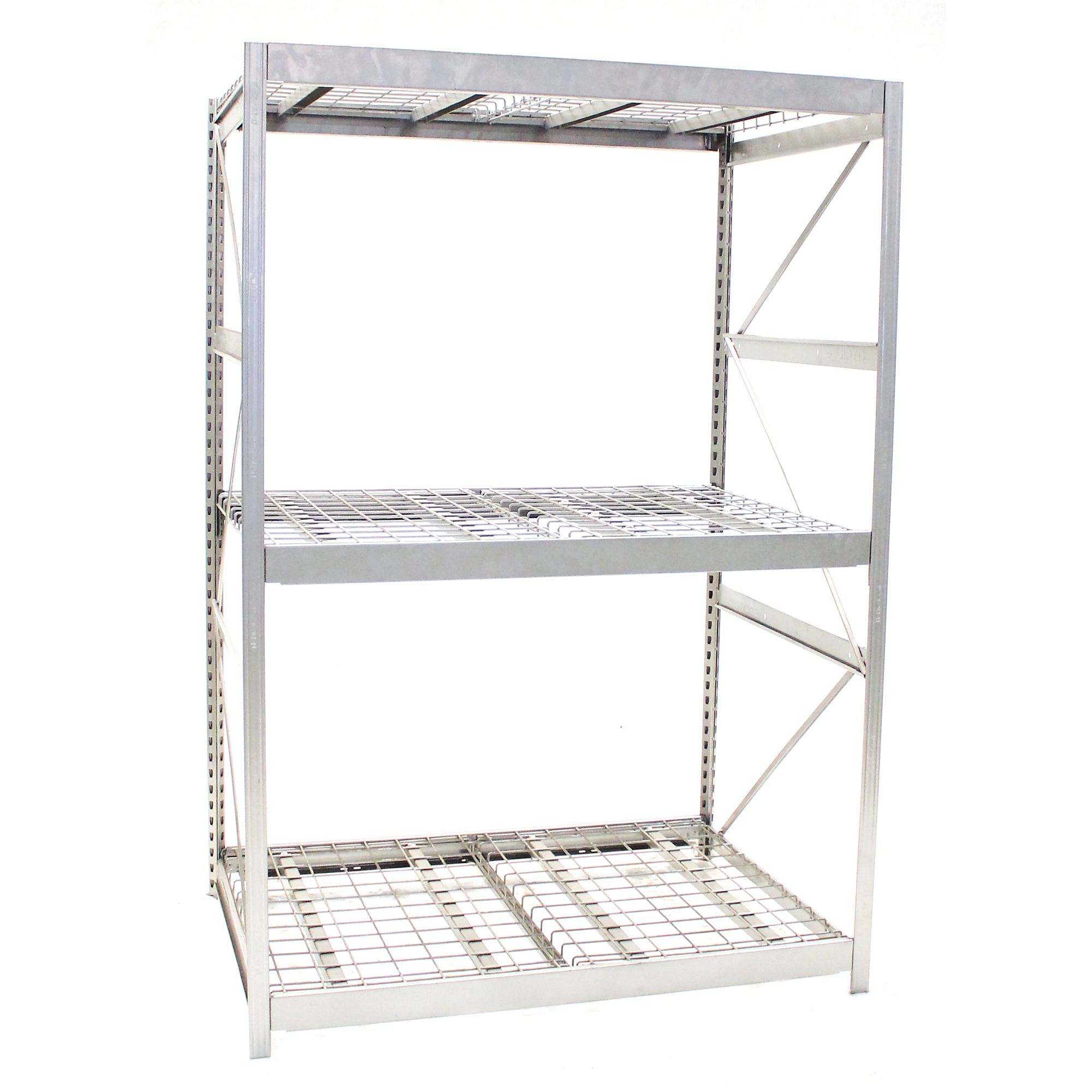 Equipto, V-Grip Bulk Rack-- Starter 30in. x 6ft.x 7ft. High, Height 84 in, Width 72 in, Depth 30 in, Model# 1017-60S-GY