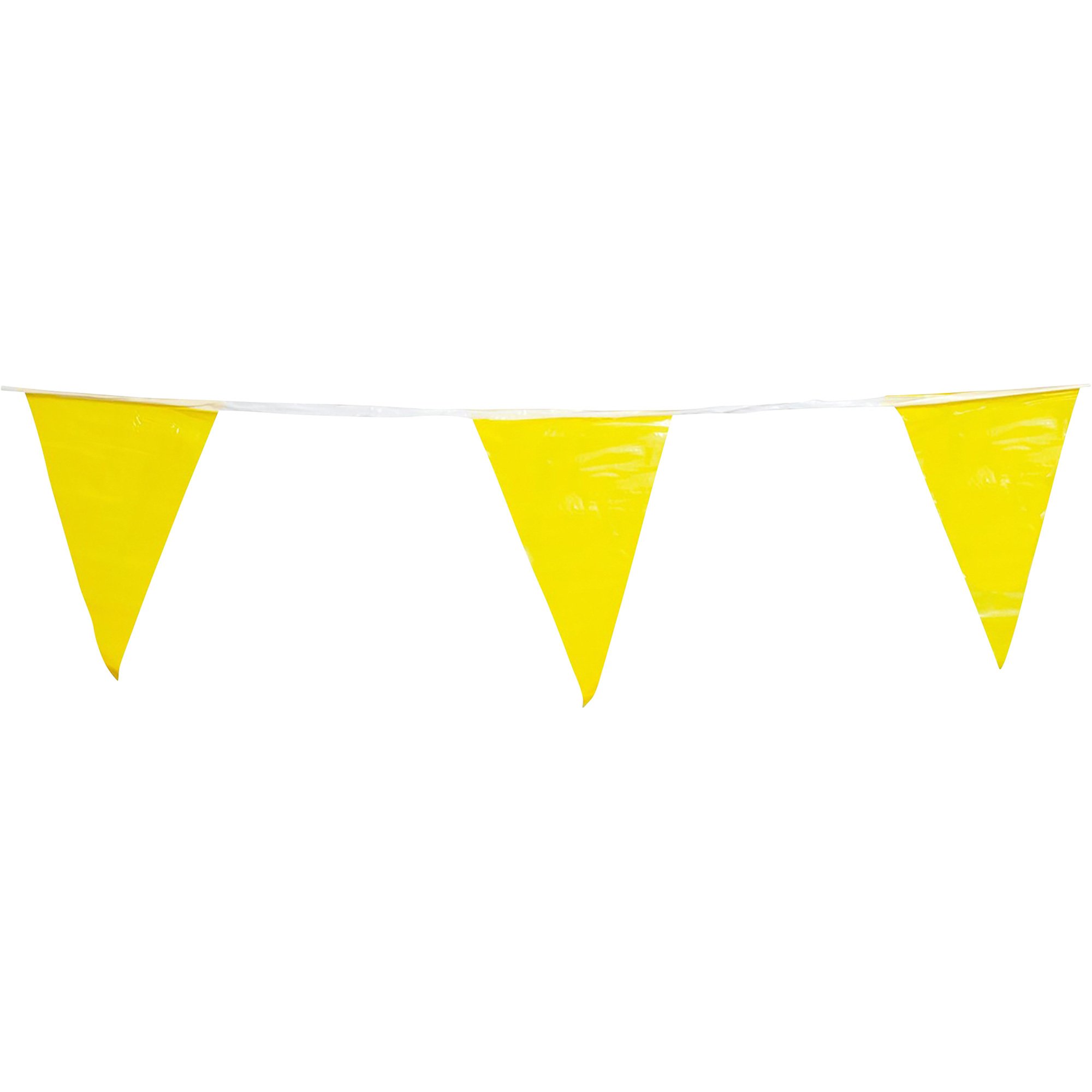 Safety Rail Company 105ft. Warning Line with Flags — Safety Yellow, 500 ...
