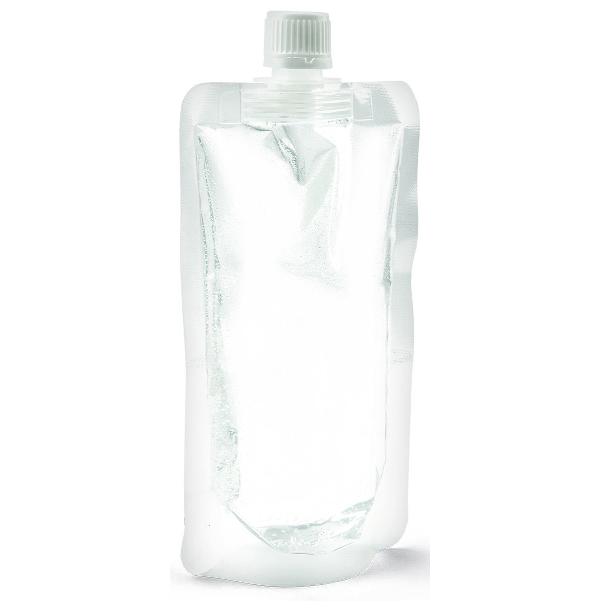 6 reusable 8 Oz drink bags and filling funnel, Size 8 oz, Color Clear, Model# RDB-12-4444
